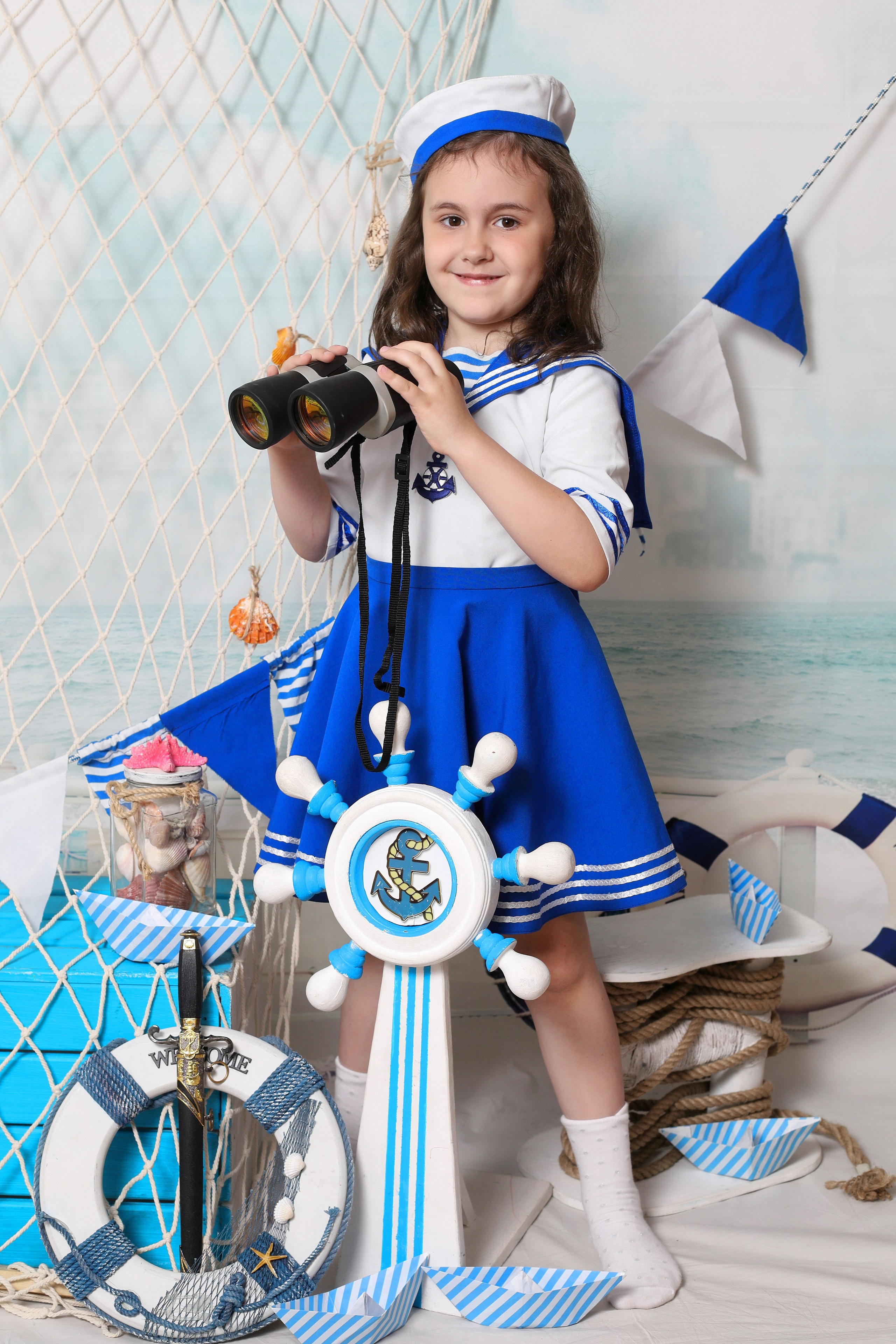 Морячка и моряк. Детская выездная фотостудия