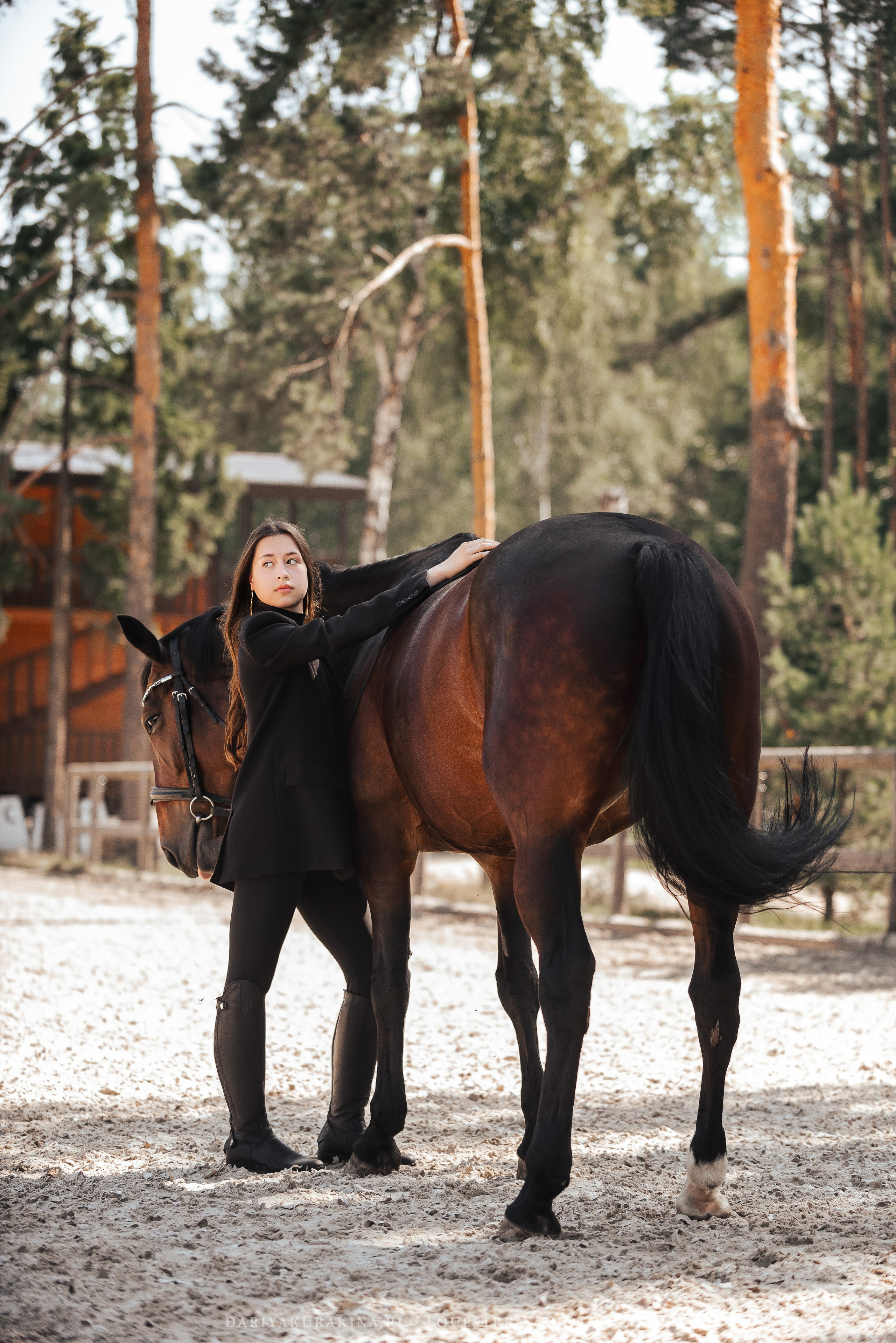 Полина и Заправа. Конный фотограф Куракина Дарья • Фотосессии с лошадьми