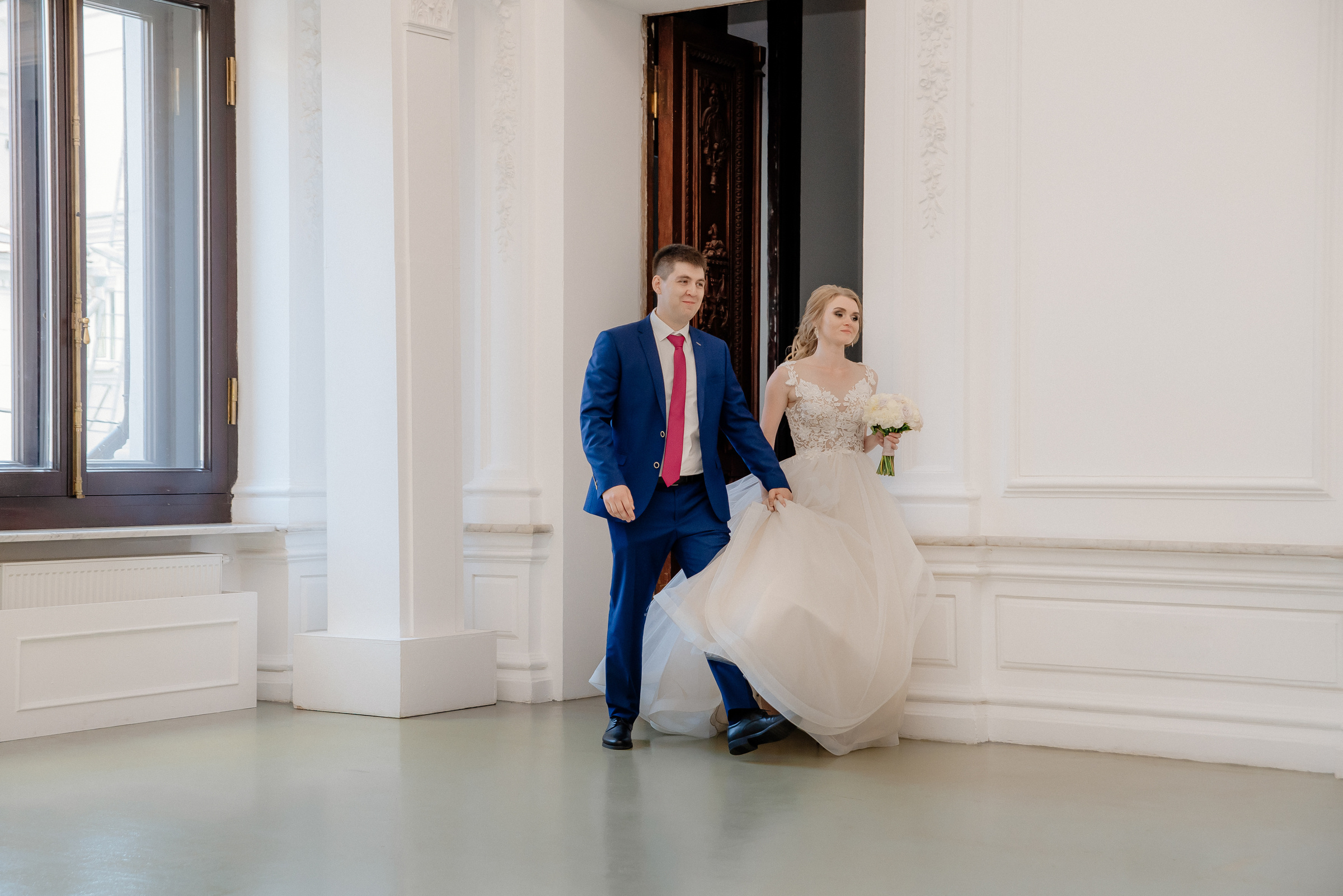 Свадебная фото и видеосъёмка регистрации брака в особняке Спиридонова