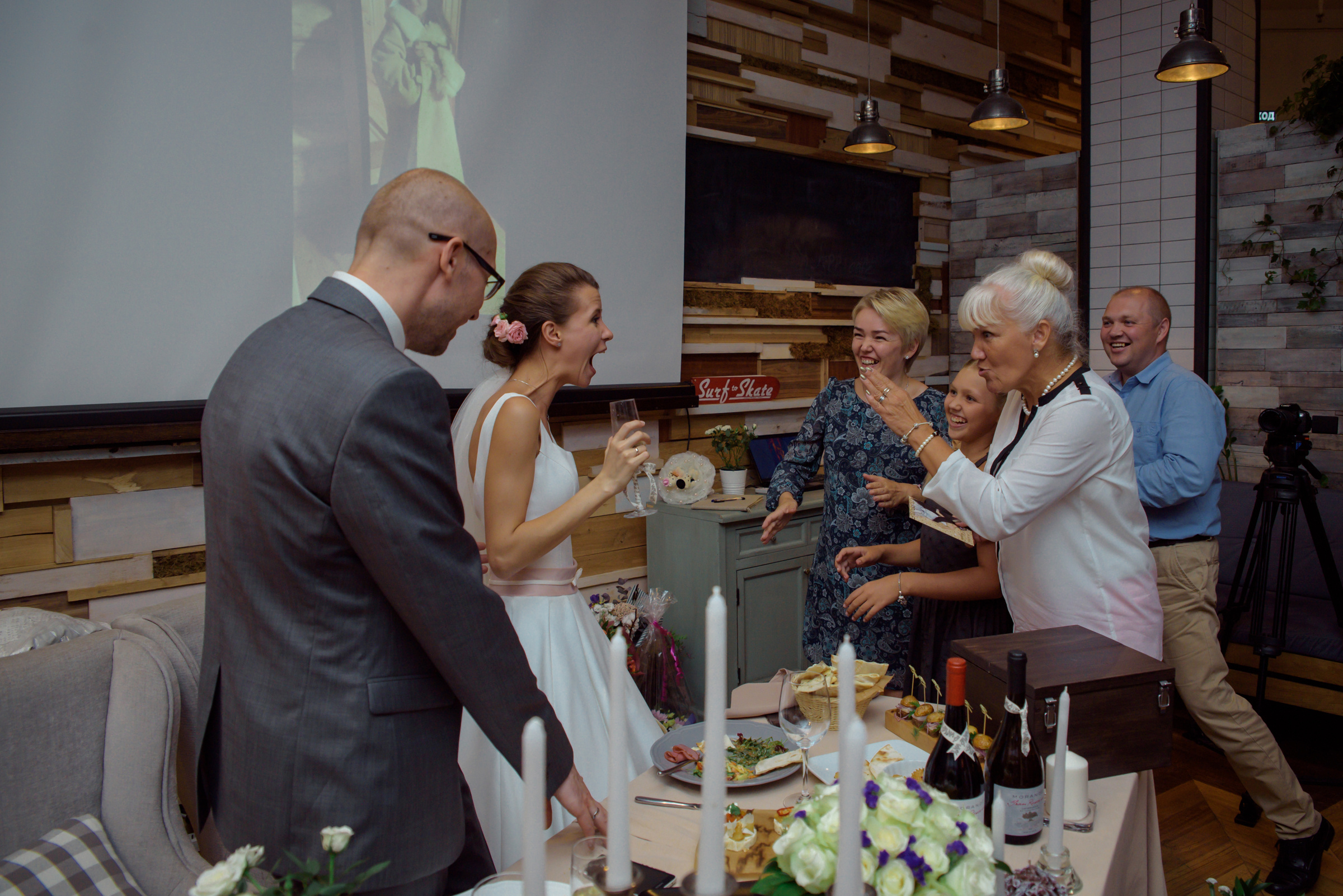 свадебный банкет в Bon App cafe на Никольской