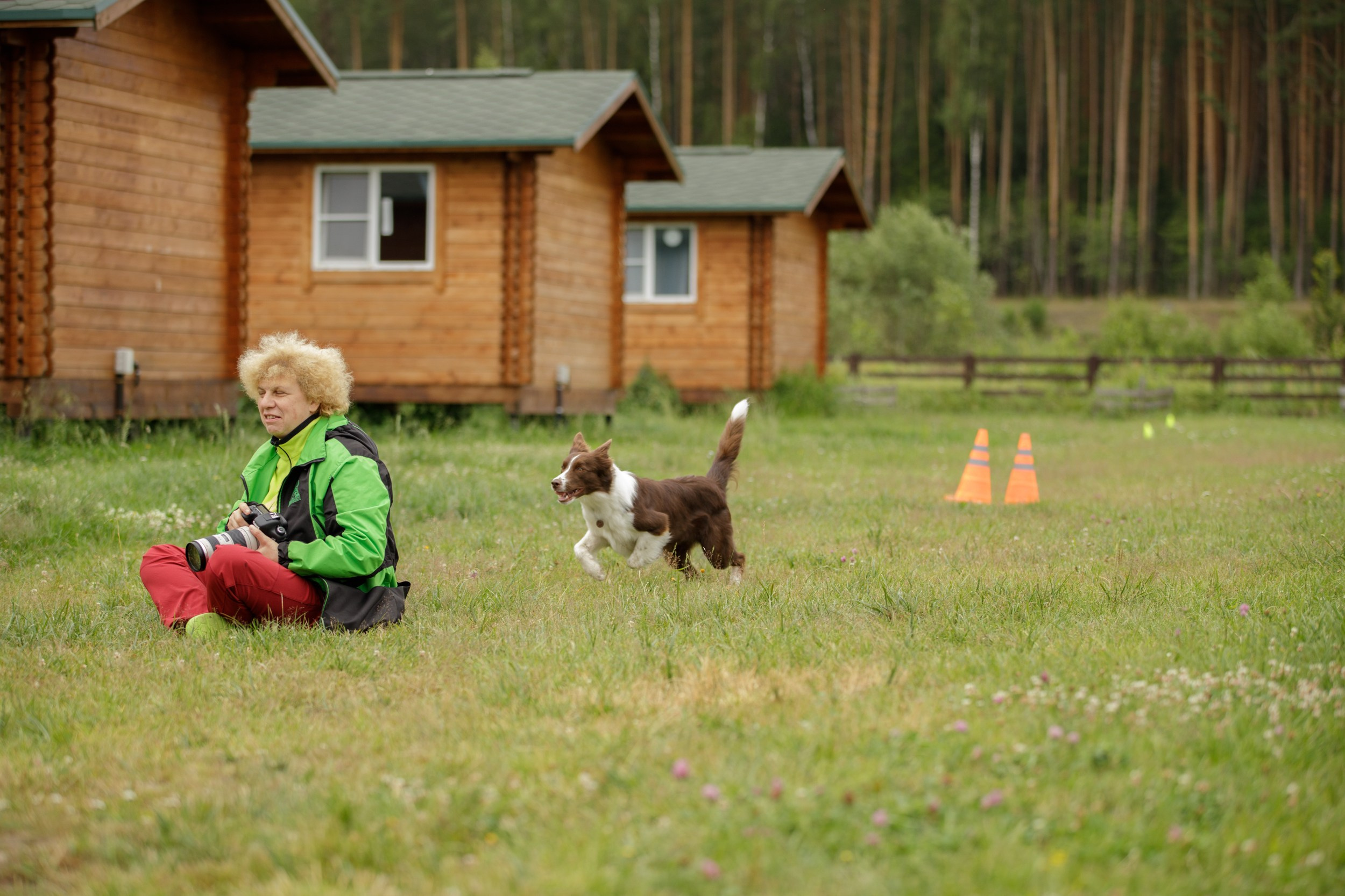 Лиза и Эни. Тренировка в лагере по обидиенс. Фотограф-анималист в Калуге Мария Шерскова