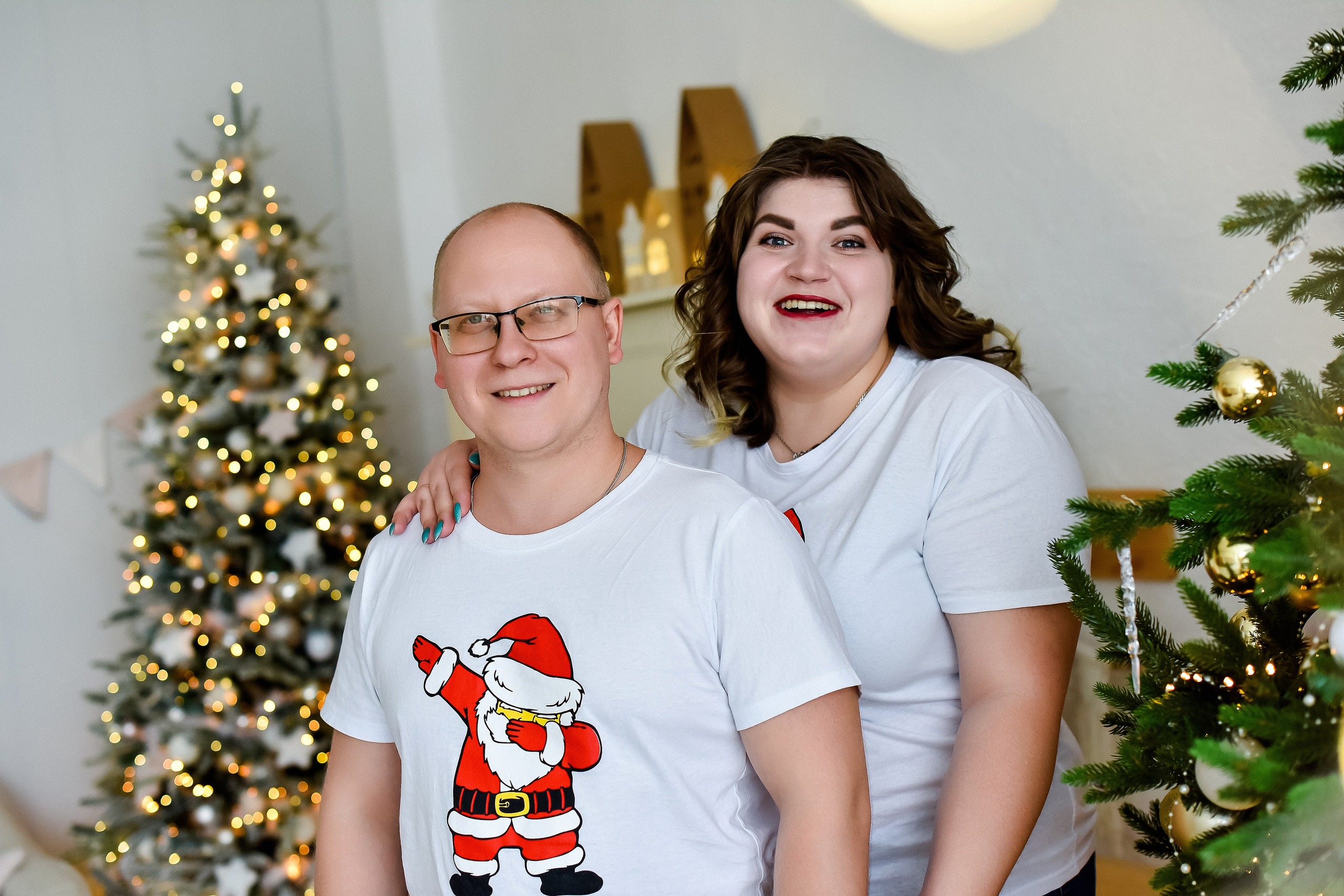 Новогодняя фотосессия для семьи Натальи И Дениса с сыновьями