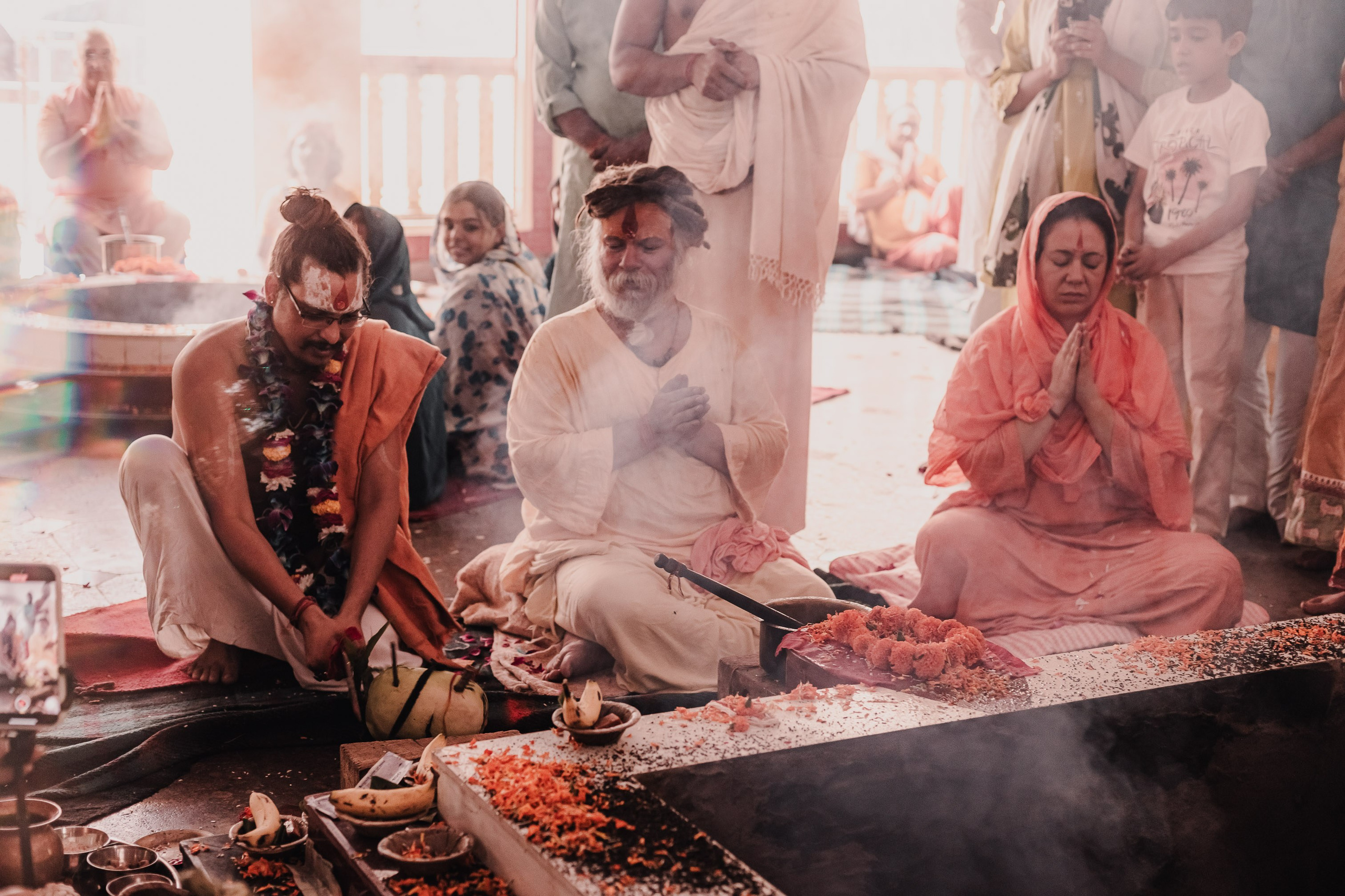 Navaratri yajna at Devraha Baba Ji ashram. Мариам Багдасарян