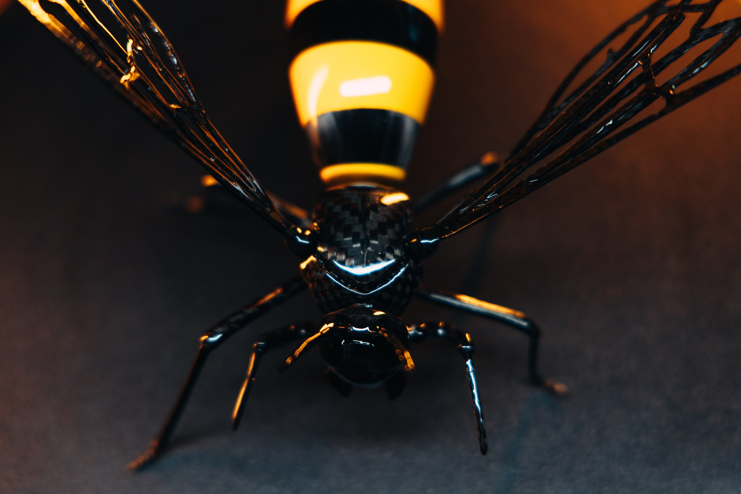 Оса из разных видов карбона, полностью ручная работа. DeLorein