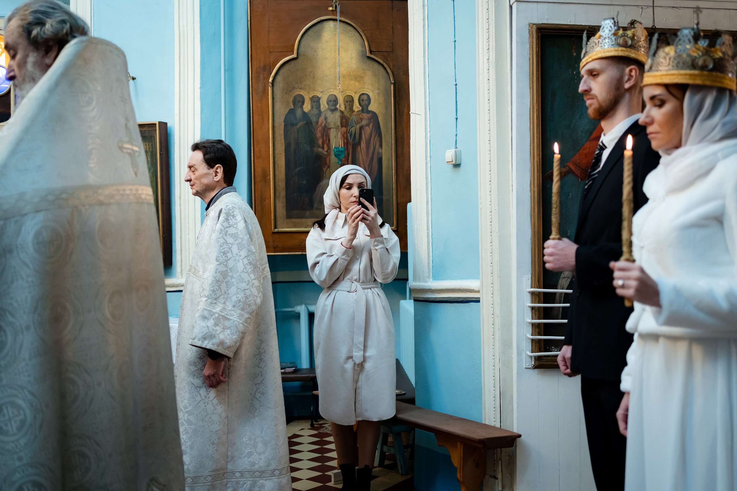 Венчание Анны и Олега. Семейный фотограф Варвара Сорока в городе Москве