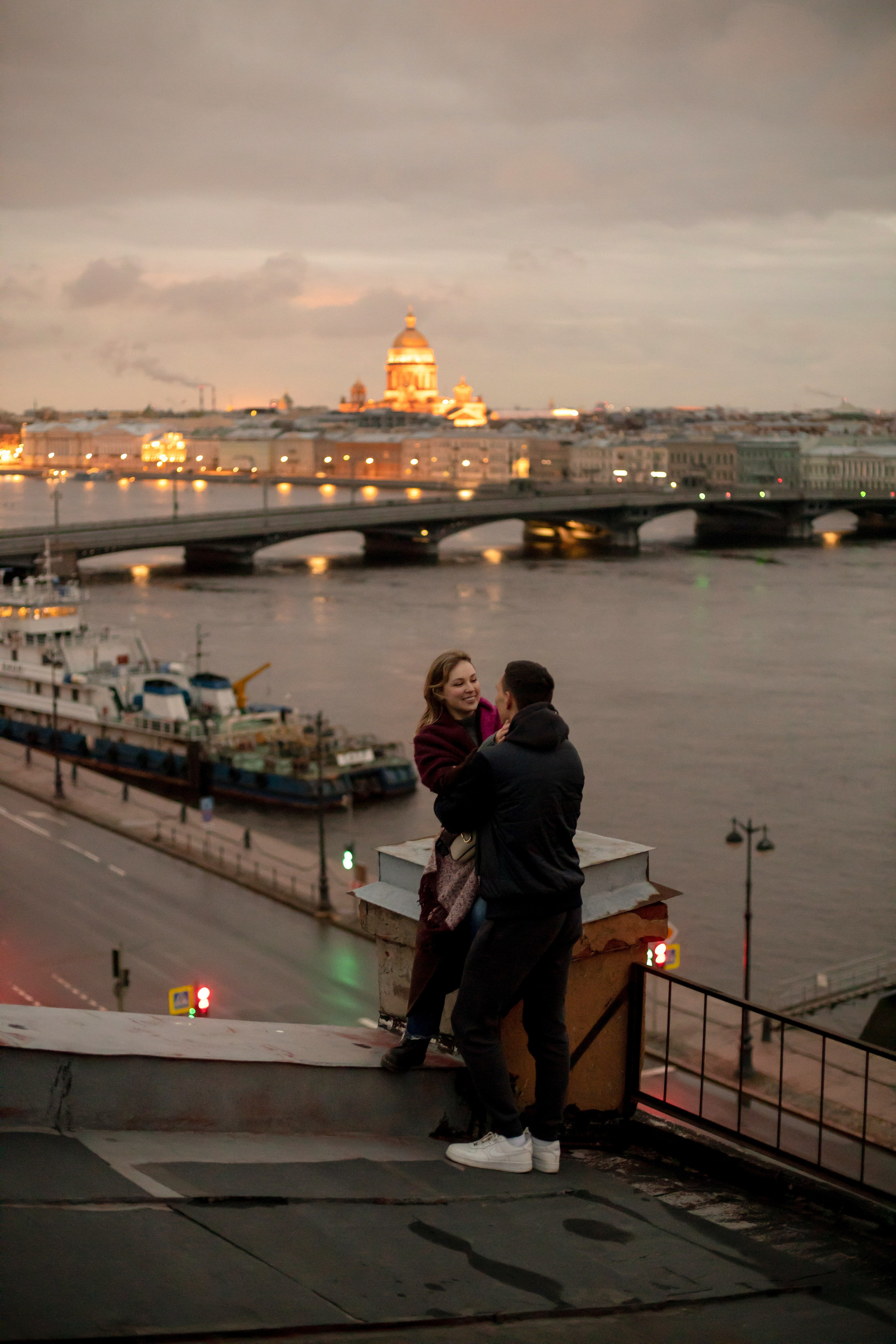 Лав стори на крыше. Свадебный и семейный фотограф в Москве Диана Левченко