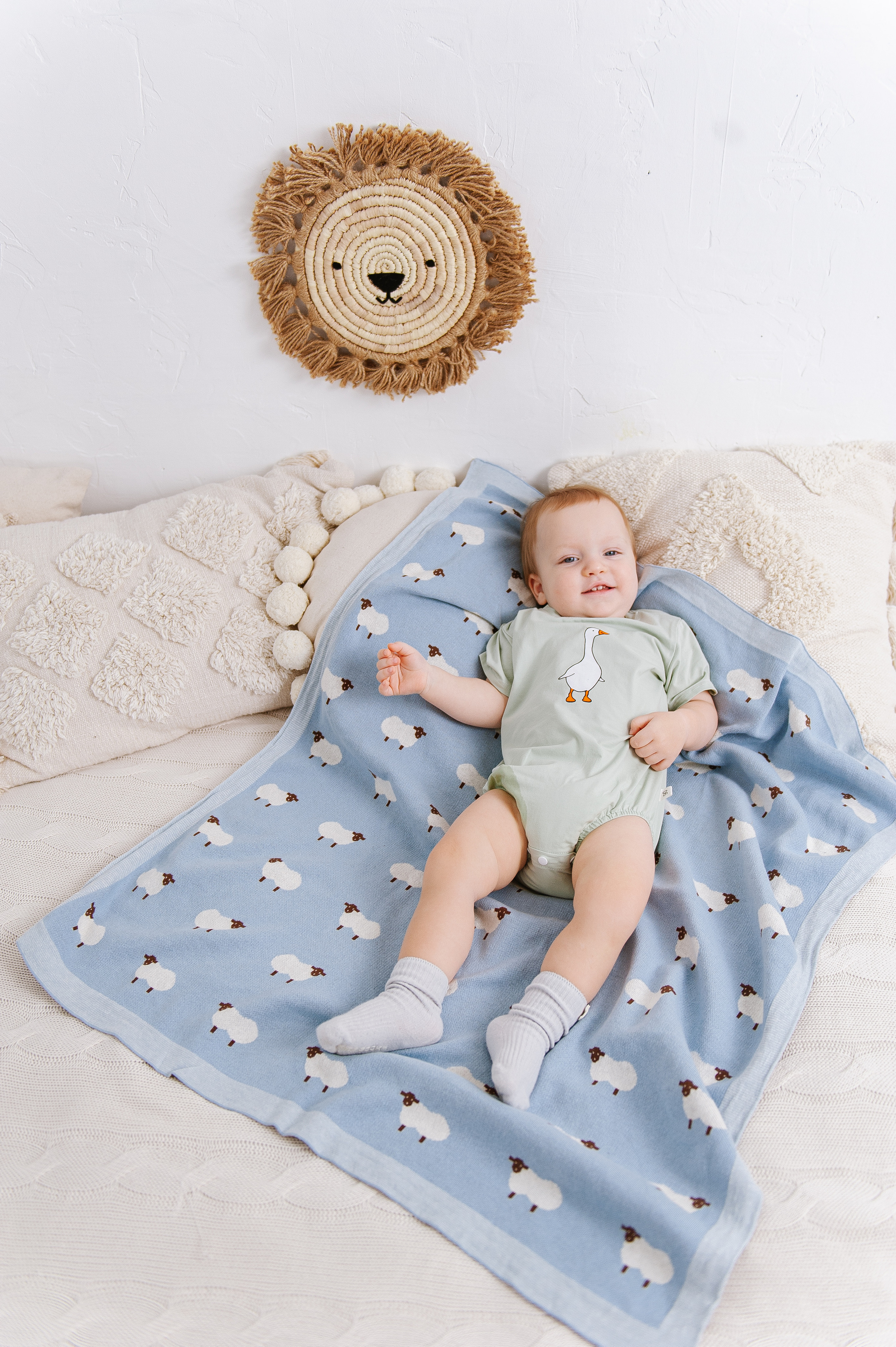 Детские пледы/пеленки/носочки. Ozon/wb