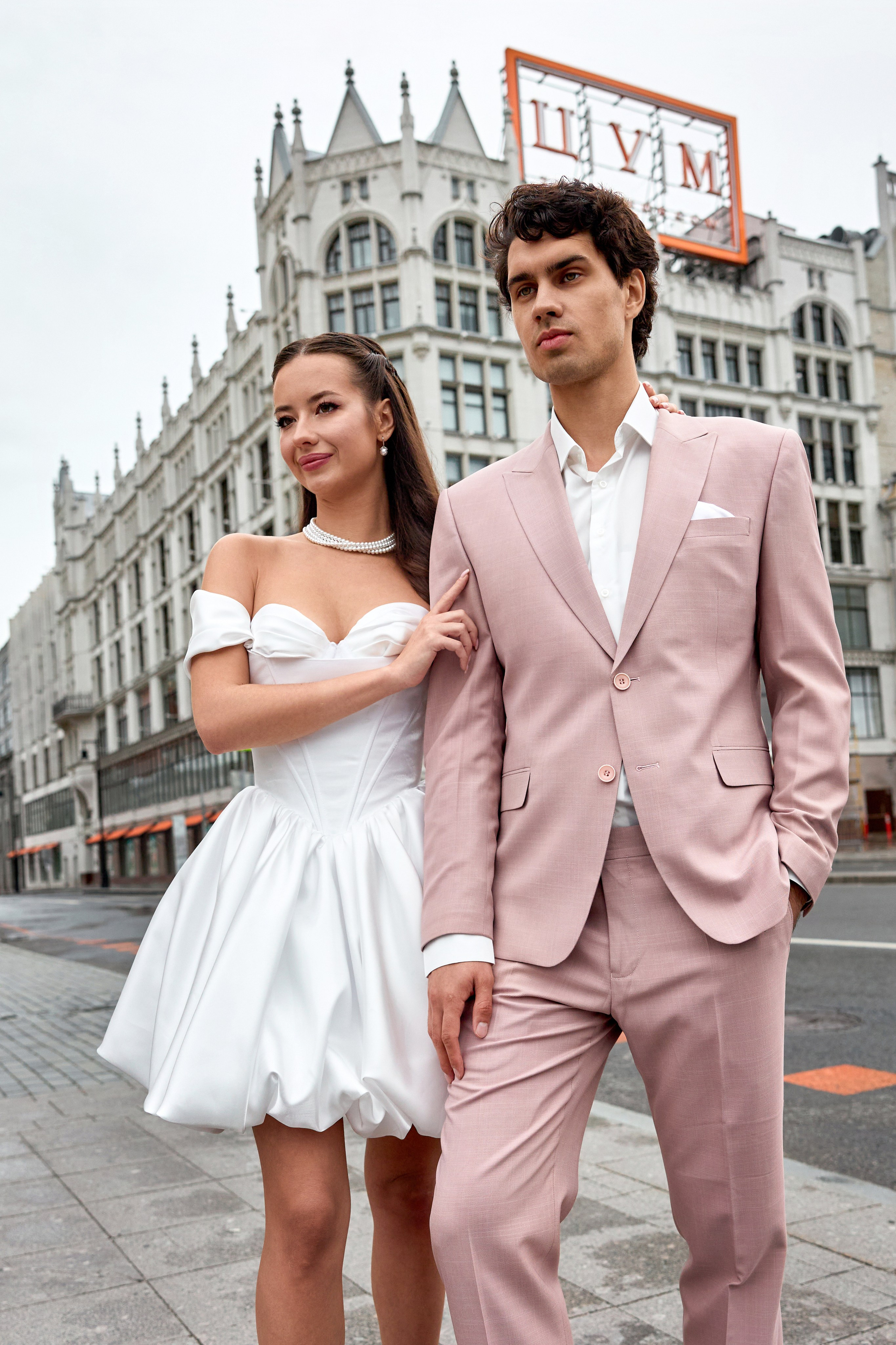 Свадебная прогулка в центре Москвы