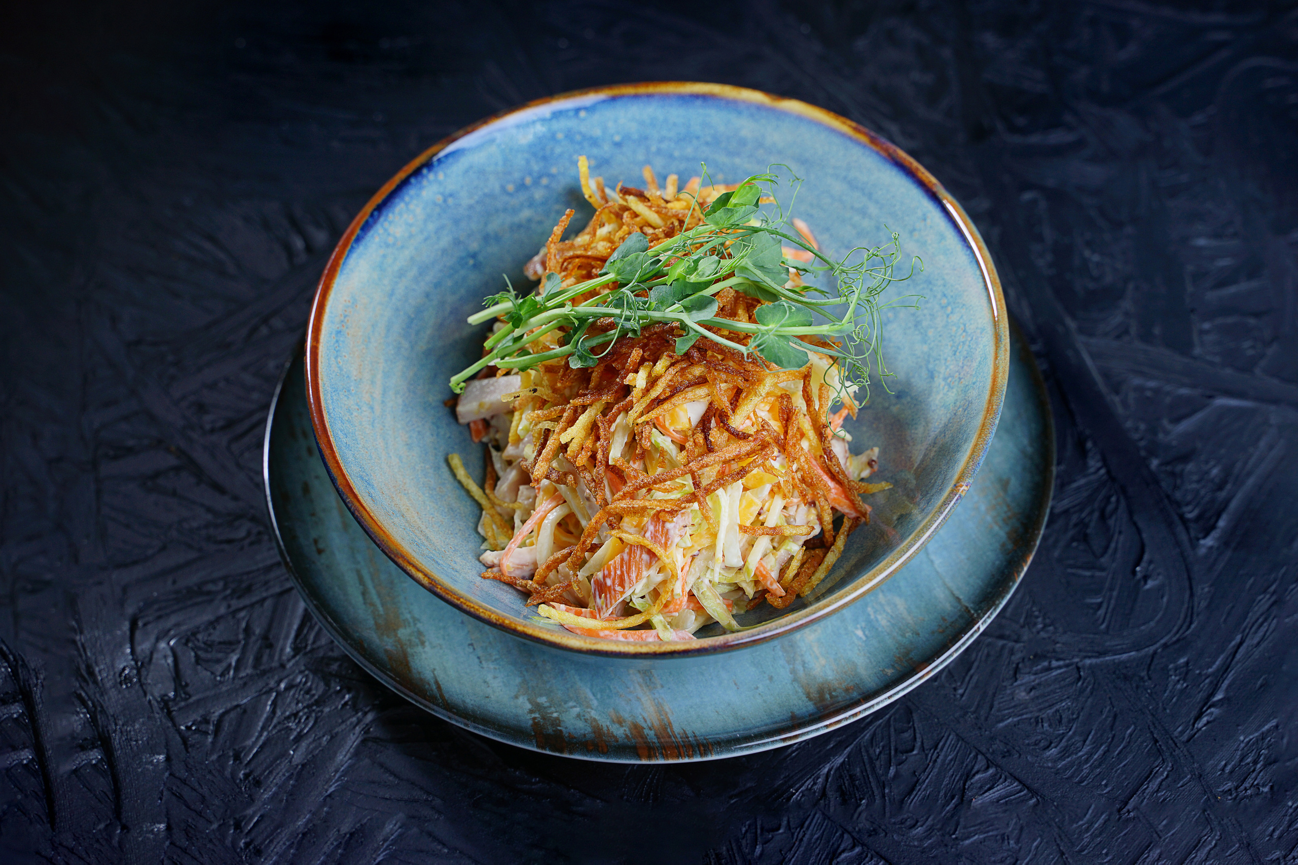 вкусный салат с морковкой и картофелем