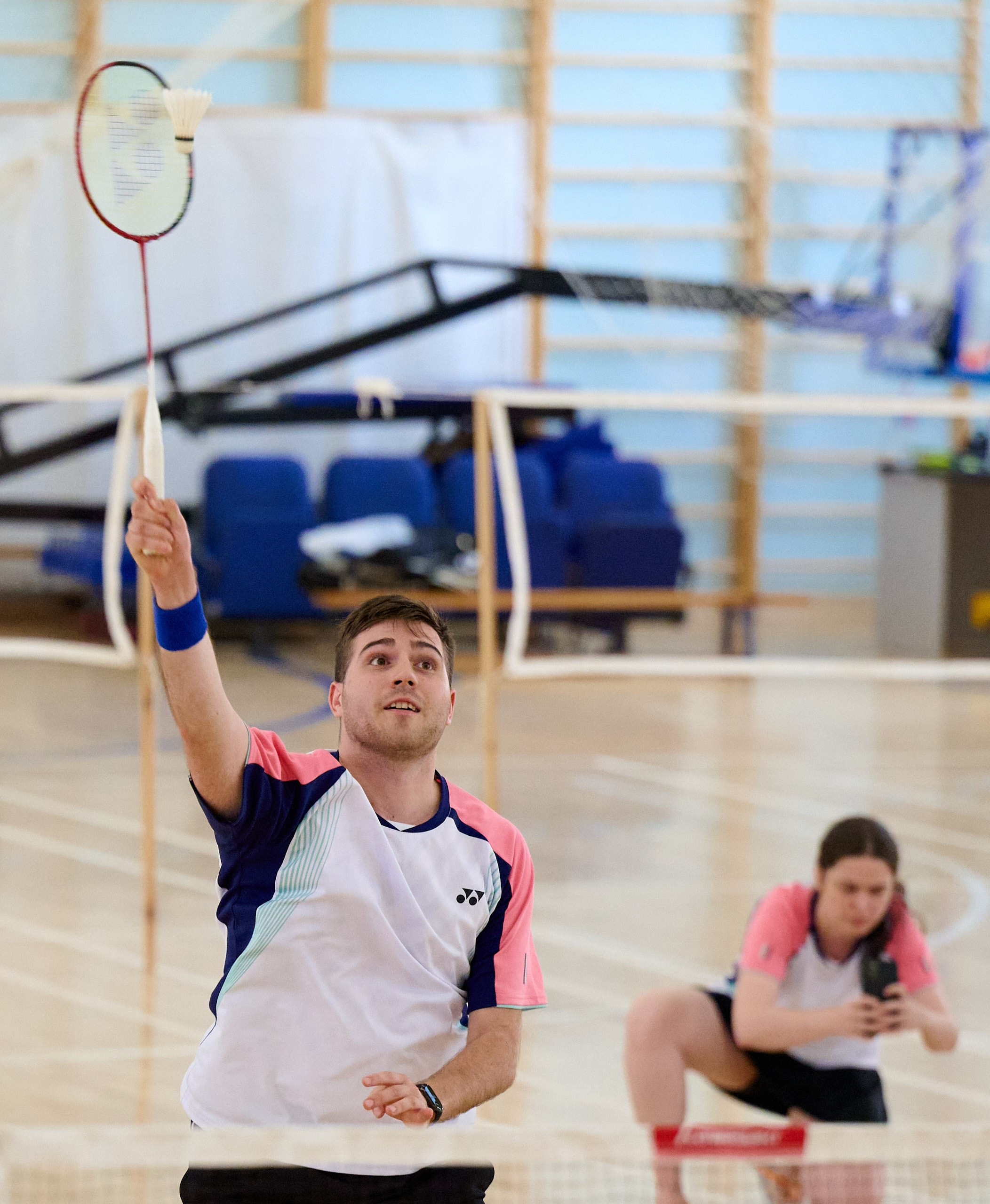 Бадминтон. Шоу матч. Ижевск. 21.07.2024. Спортивный репортажный фотограф в Ижевске Сергей Мерзляков