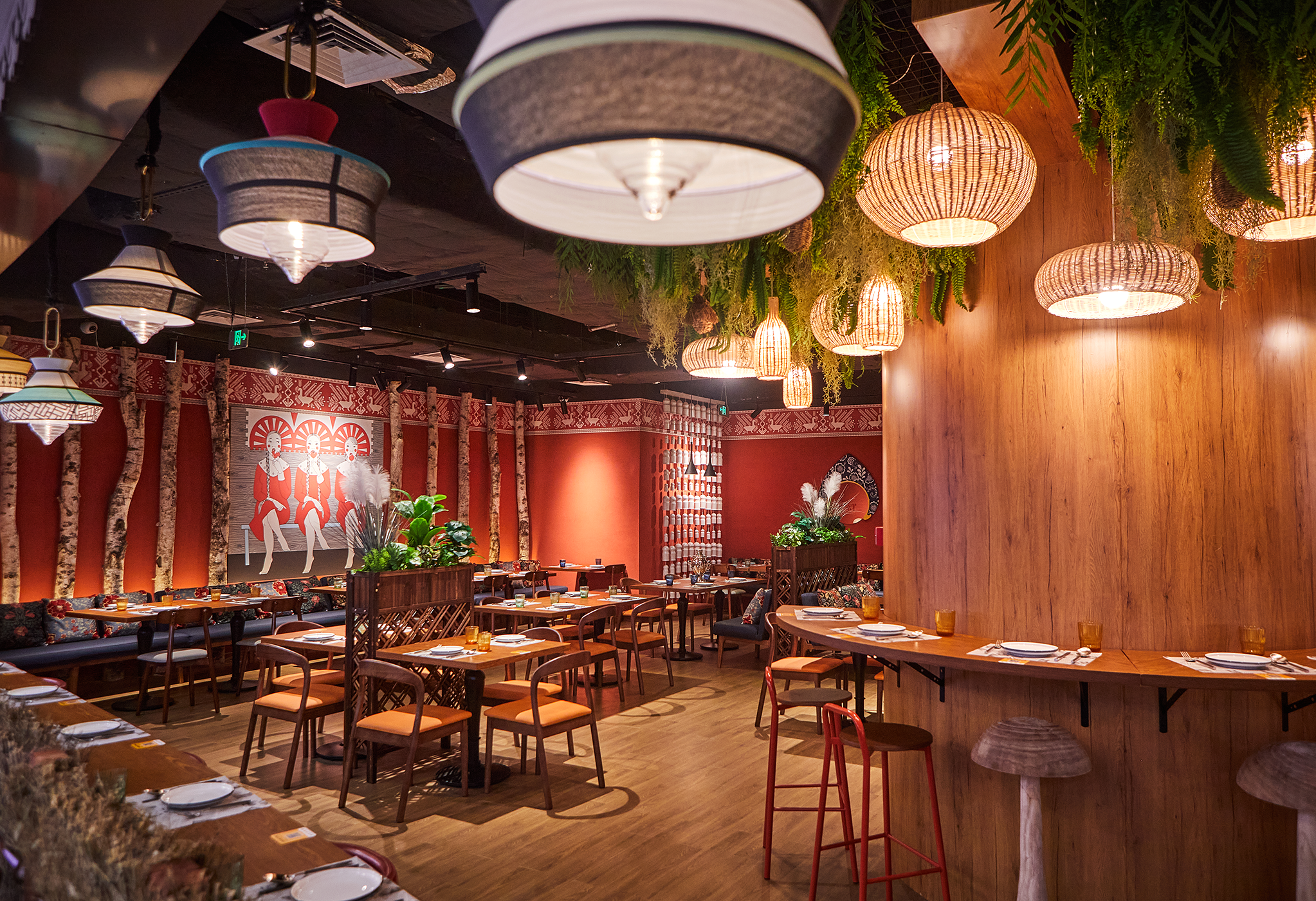 КУЛИЧКИ. Бистро русской кухни в Китае. Студия дизайна интерьеров