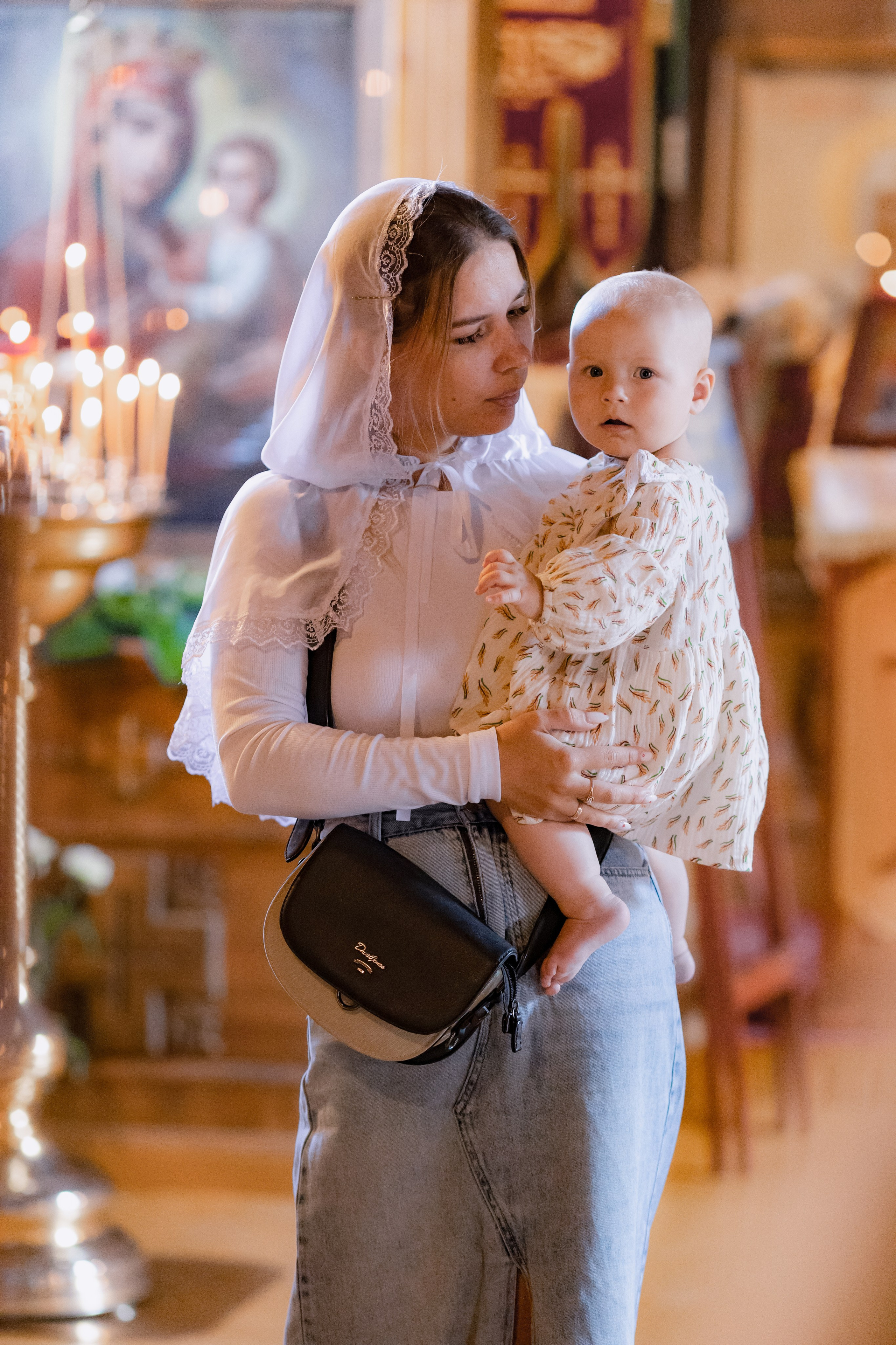 Крещение Миланы «Храм святителя Филарета». Детский и семейный фотограф Евгения Вахнеева Москва Зеленоград