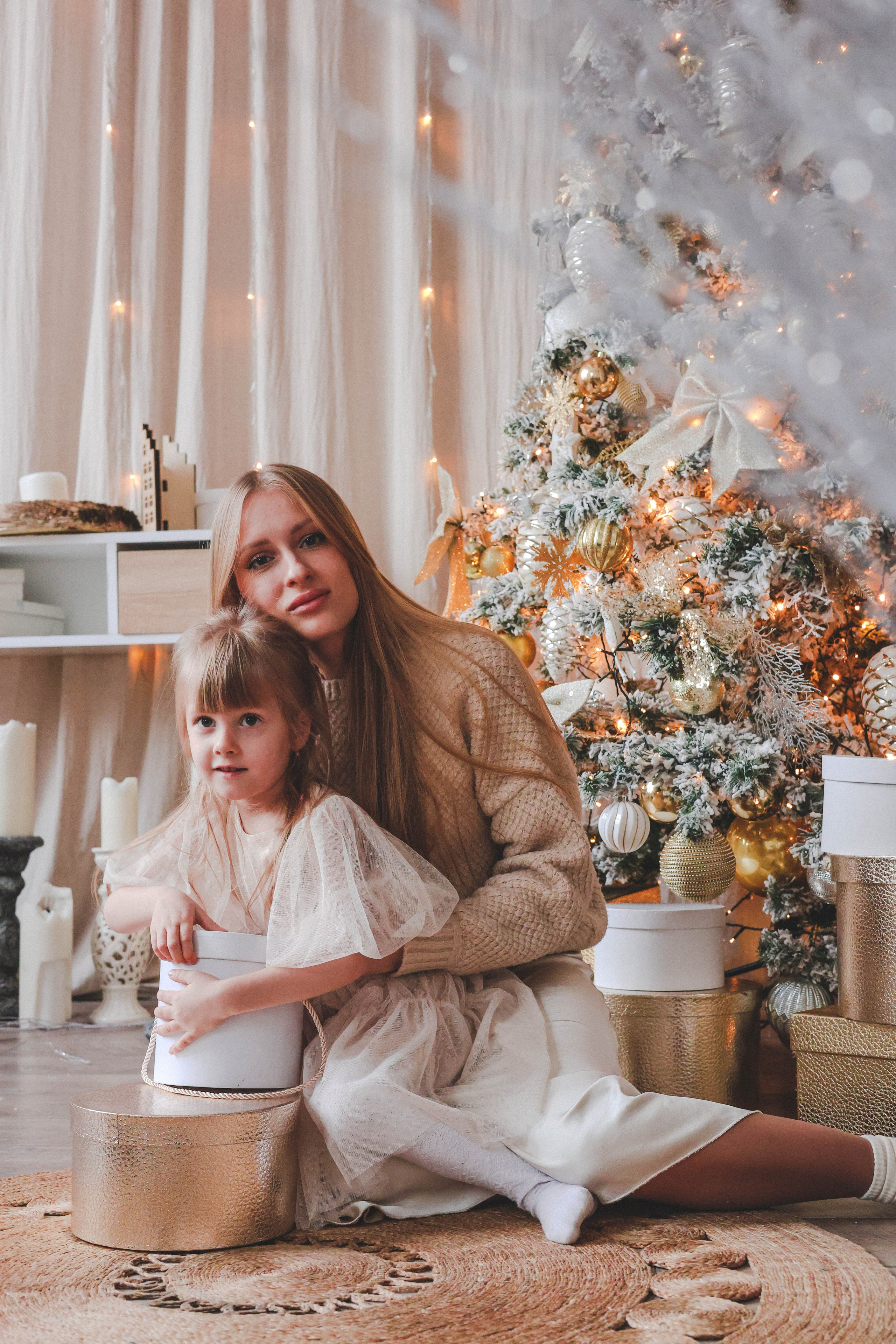 Новогодняя история «Кира и ее семья». Фотограф в Москве Анастасия Калинина