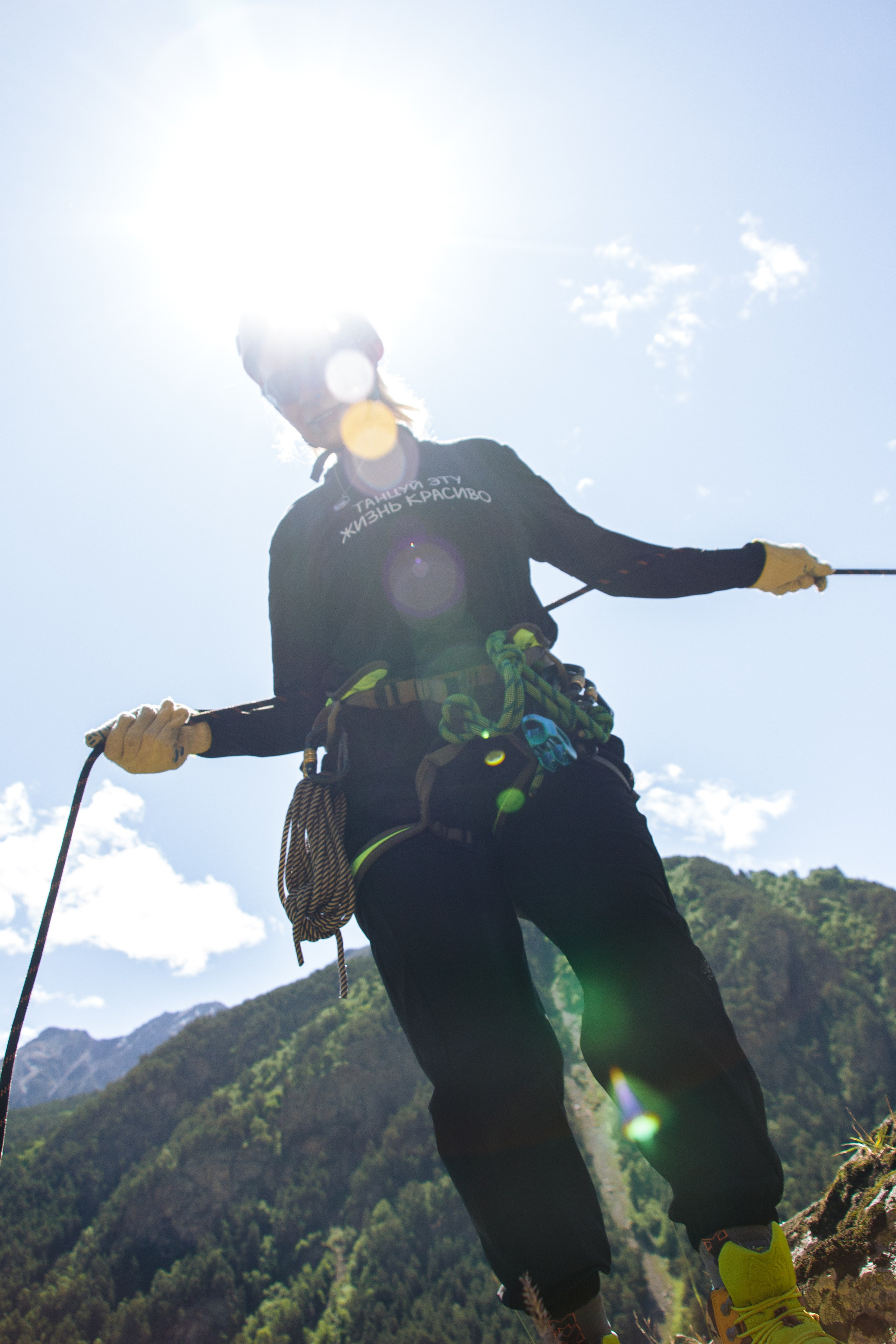 Тренировка на скалах в альплагере (Пример съемки). Фотограф Котий Даниил
