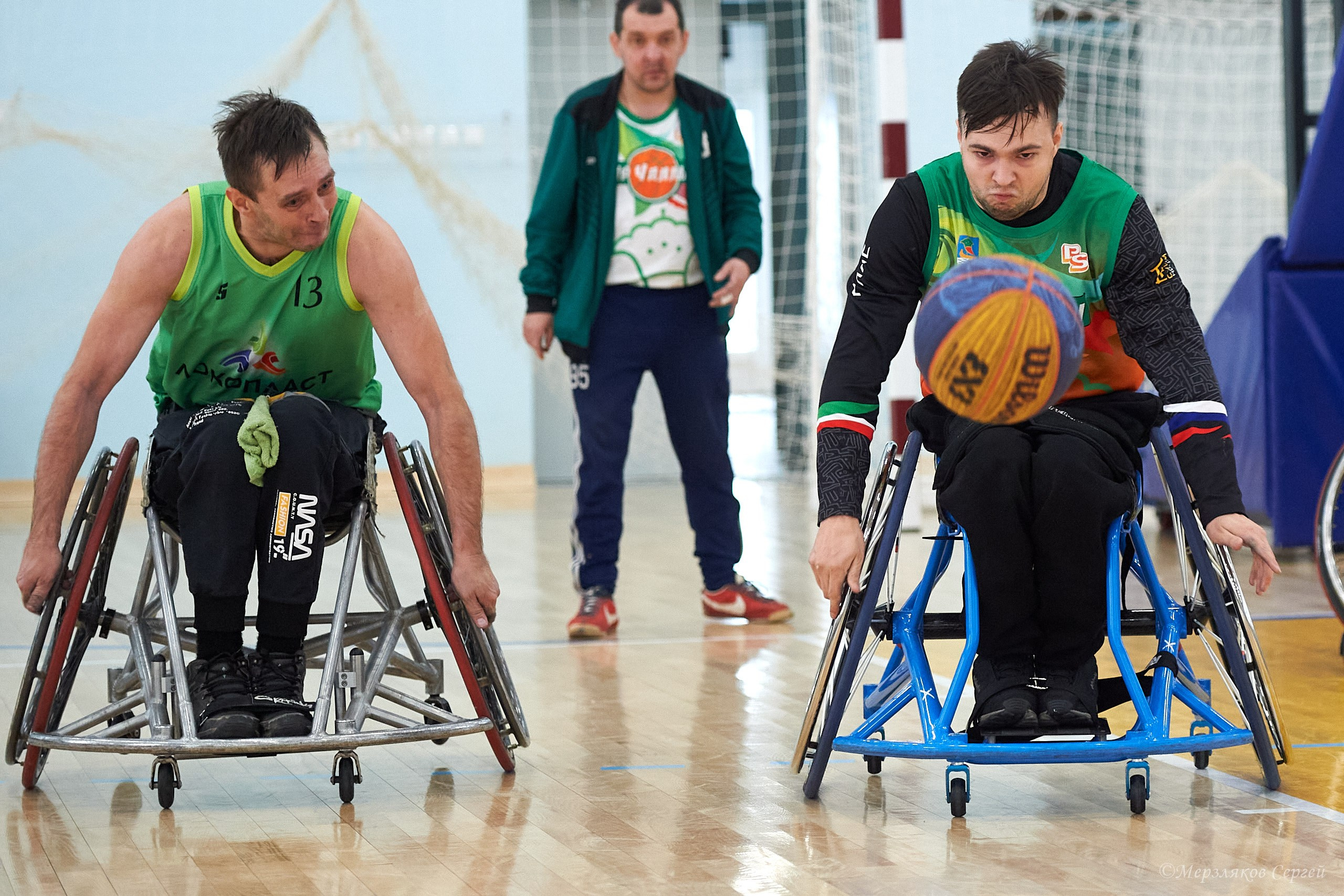 X традиционный Рождественский турнир по баскетболу на колясках. Ижевск. Спортивный репортажный фотограф в Ижевске Сергей Мерзляков