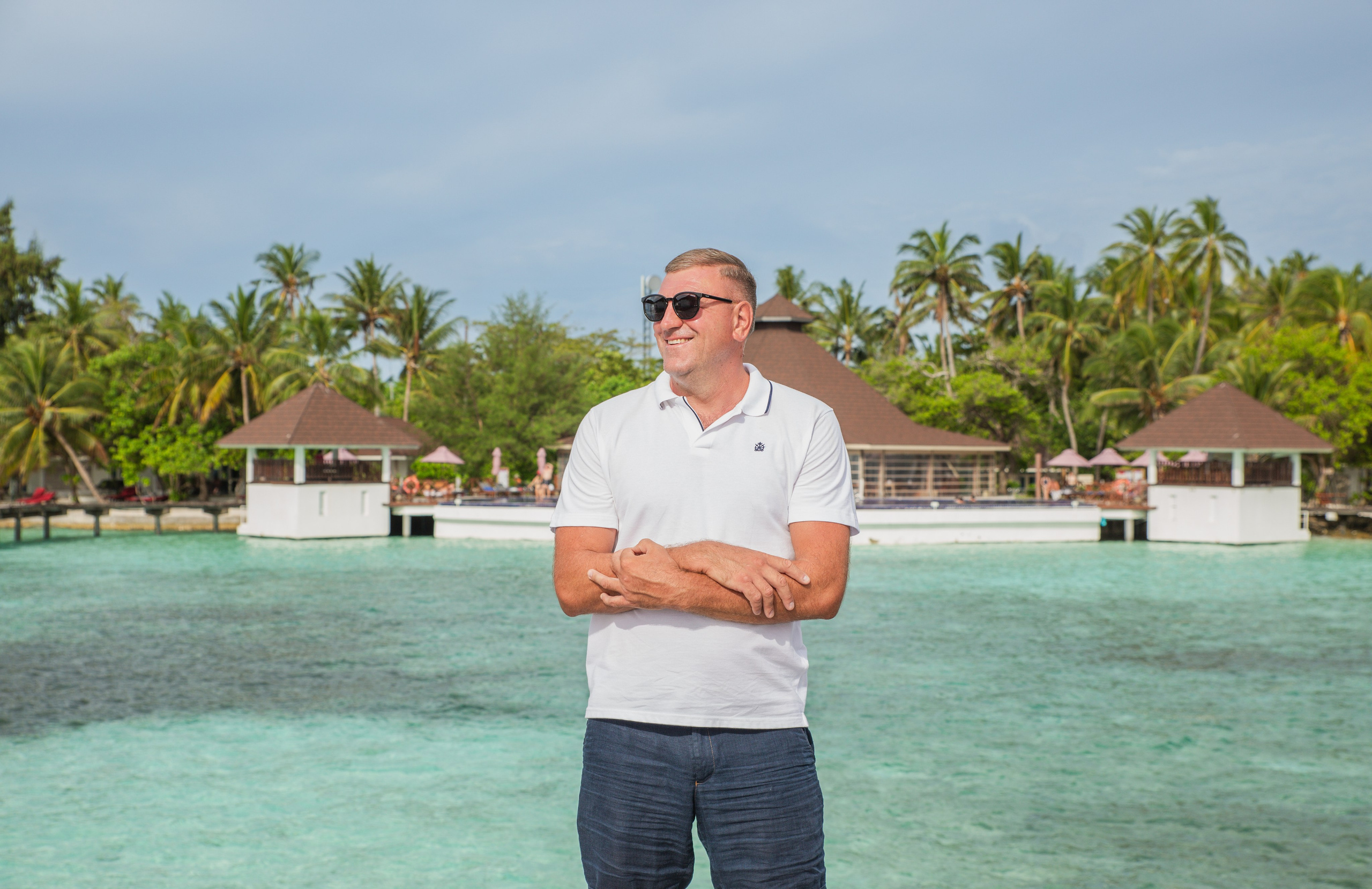 Portrait. Photographer in Maldives