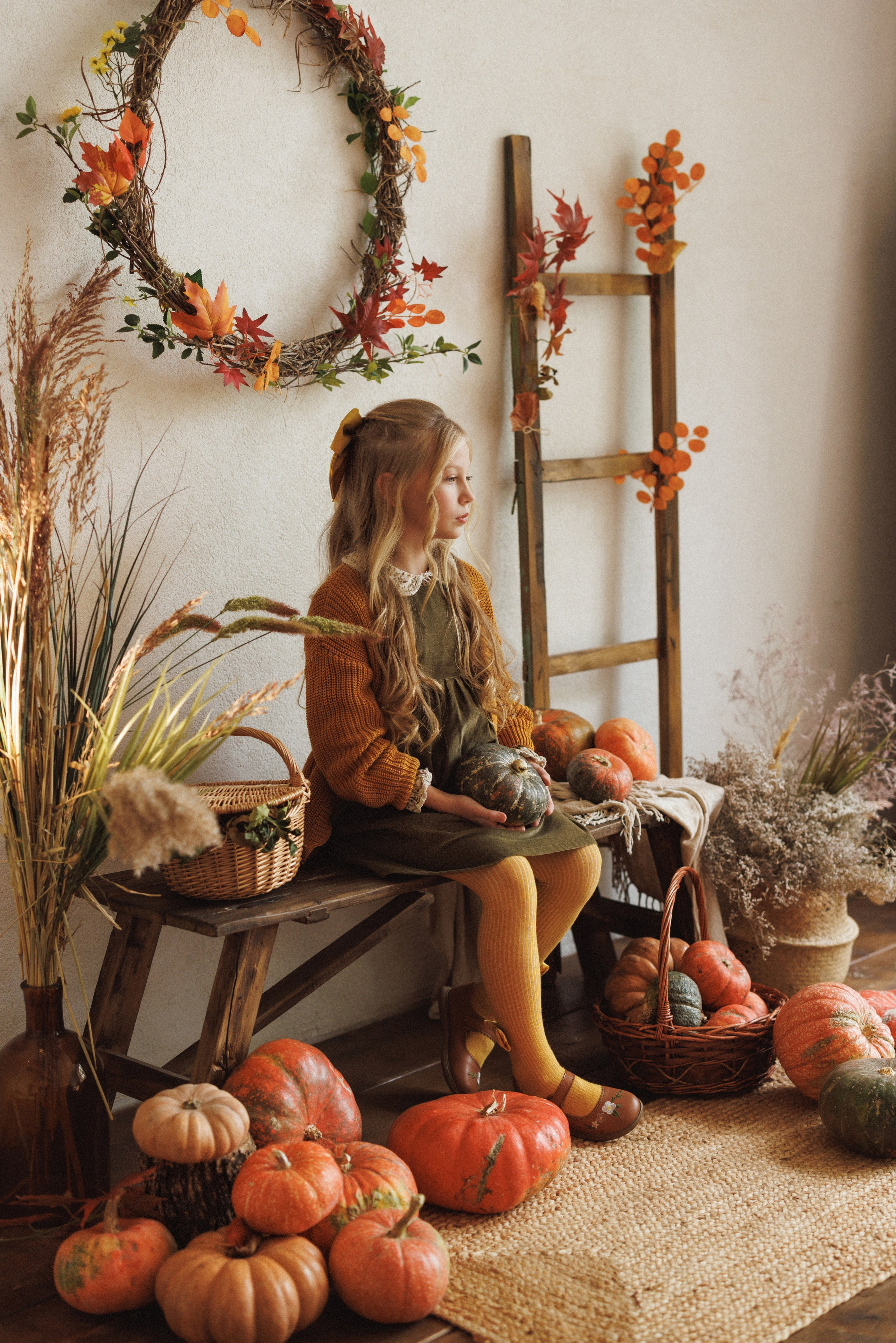 Осенняя фотосессия в фотостудии Mestone, город Краснодар. Семейный и детский фотограф в Краснодаре Анна Трашкова