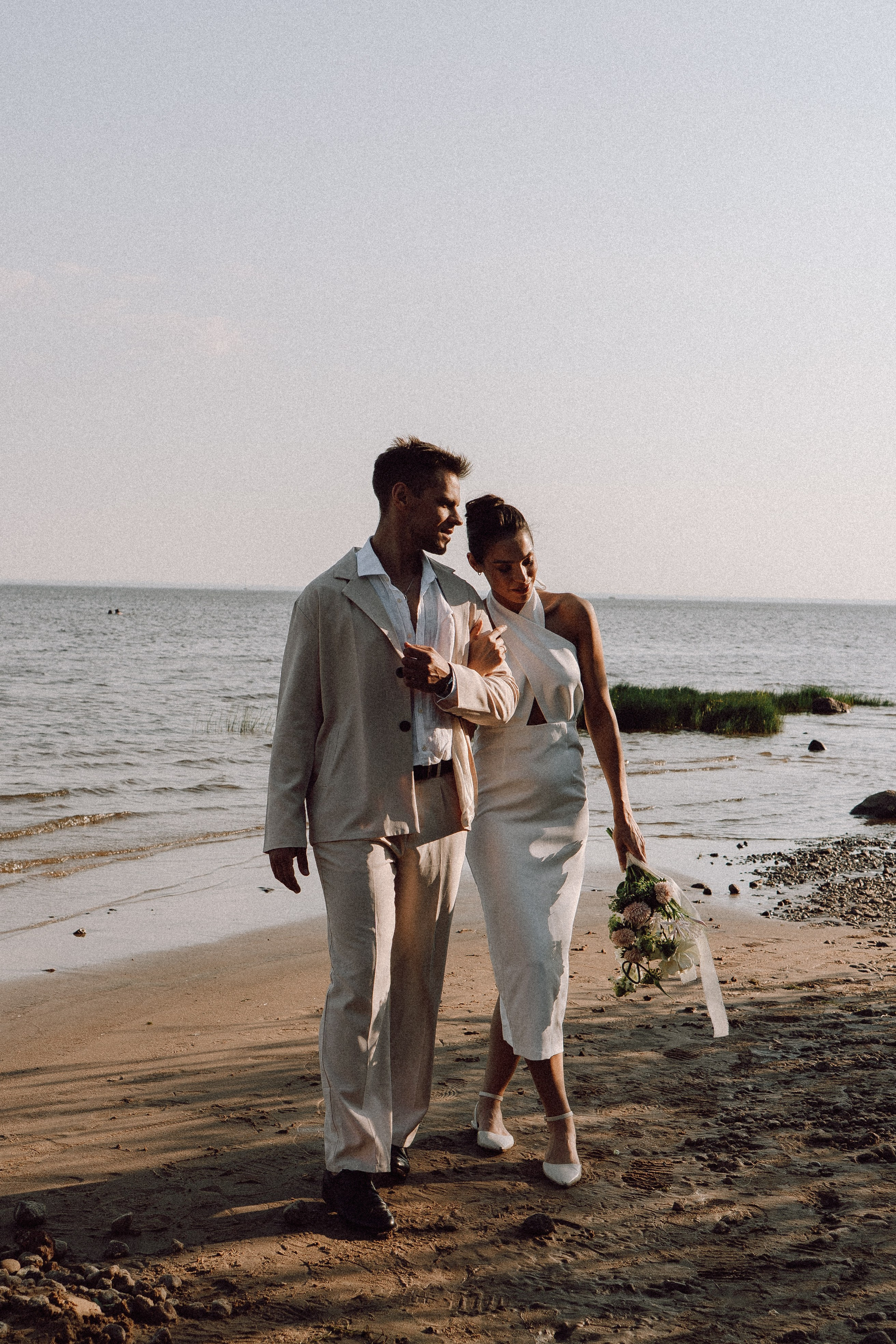 СВАДЕБНАЯ ФОТОСЕССИЯ ВЫЕЗДНОЙ ЦЕРЕМОНИИ (ФИНСКИЙ ЗАЛИВ). Профессиональный фотограф, Санкт-Петербург — Виктория Богомолова