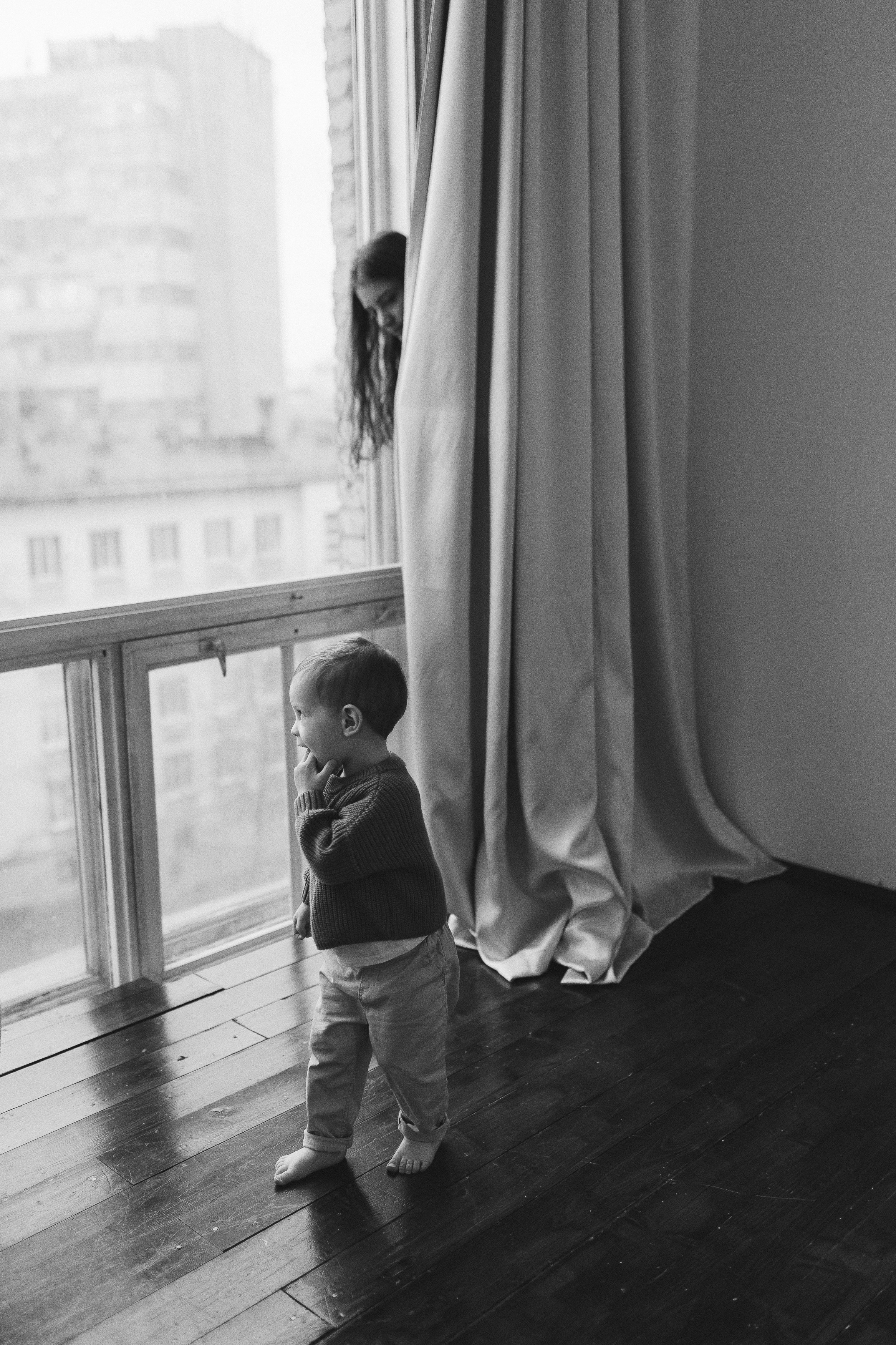 Семейная новогодняя фотосессия Москва мама и сын. Фотограф Владимир Москва