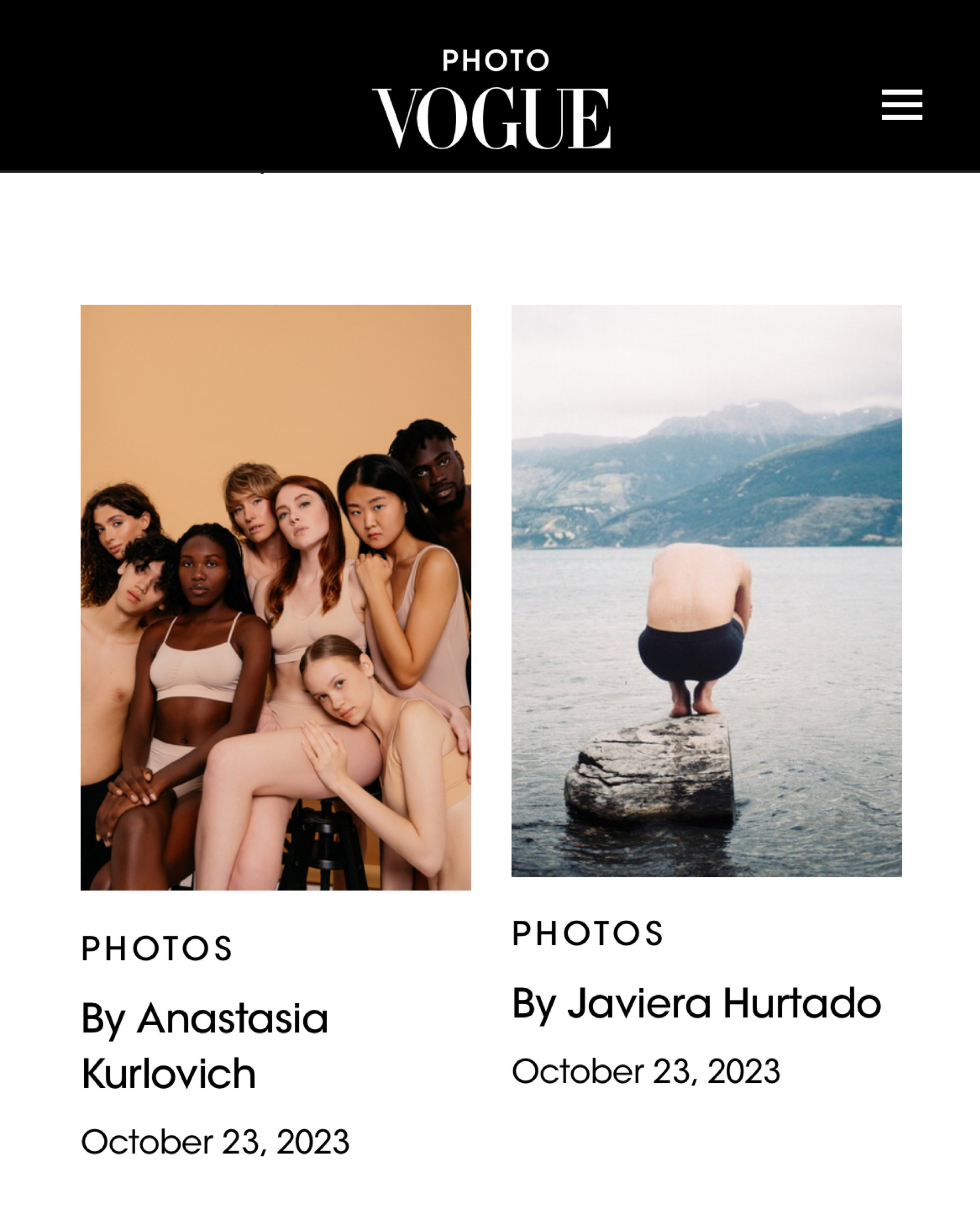 Съемка, которая попала в Vogue