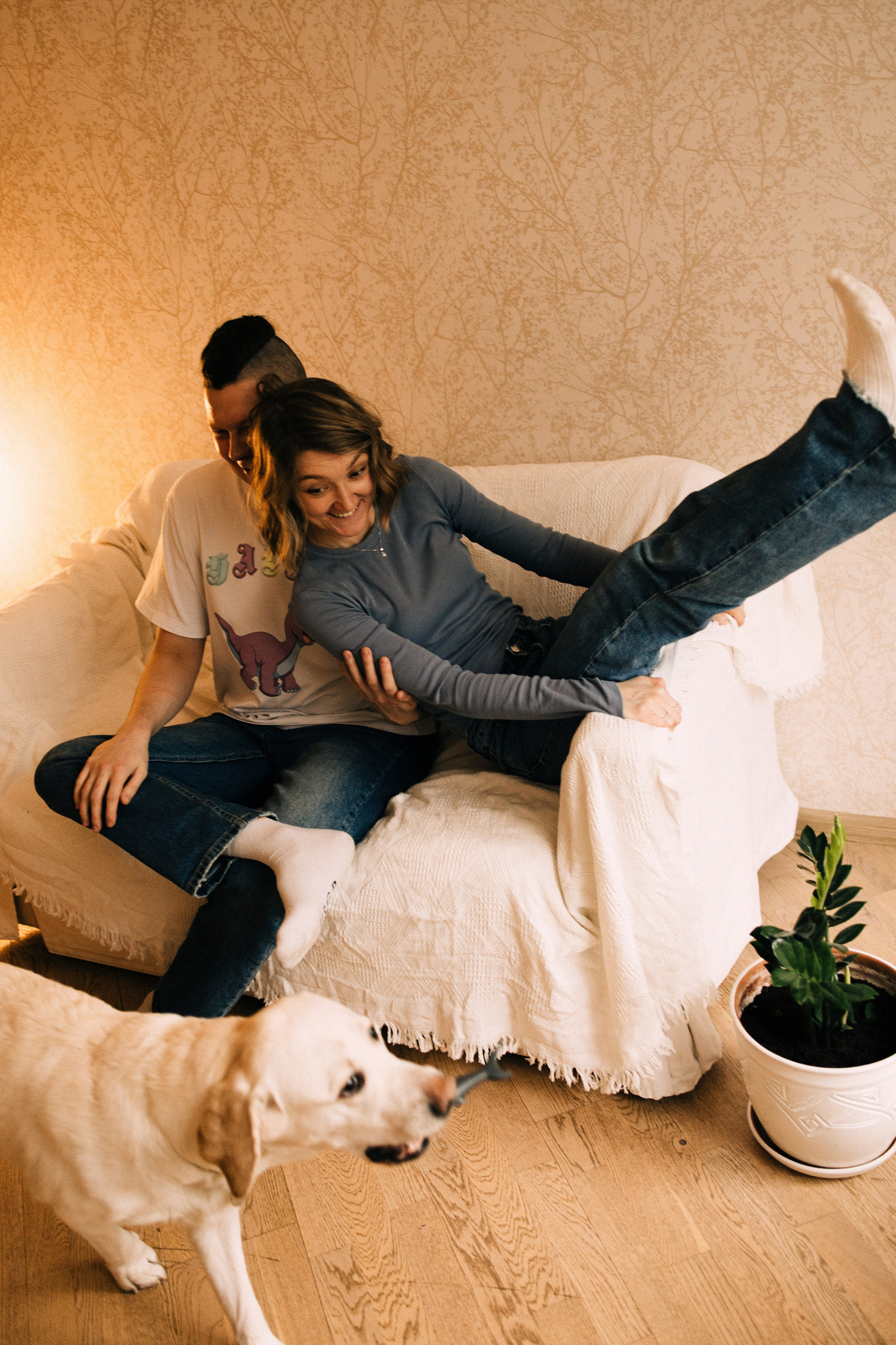 Дома трое. Фотограф Настя Леонова