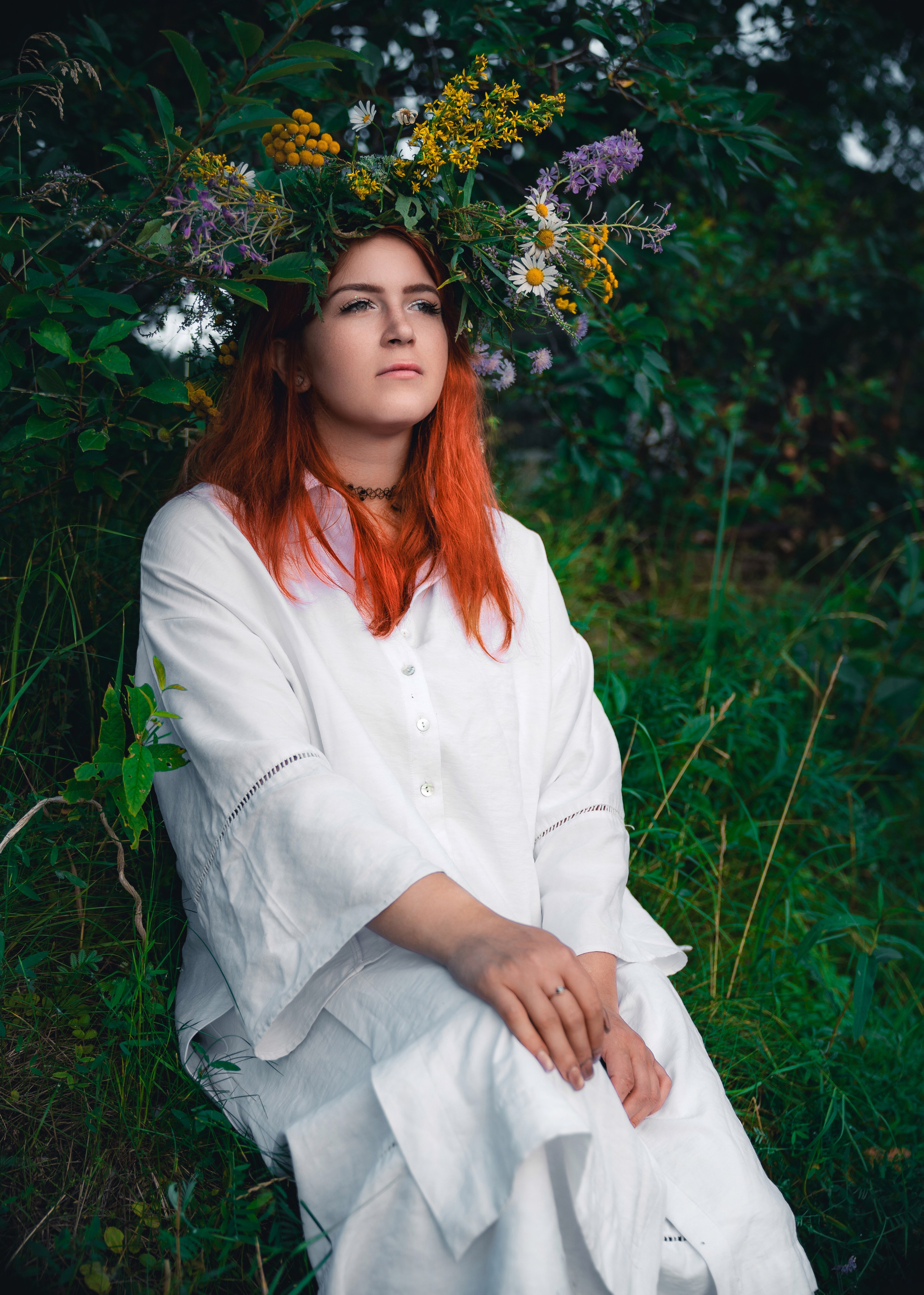 Фотосессия на природе, индивидуальная фотосессия на природе, летняя фотосессия, съемки на природе, съемки с венком, фотосессия с венком, фотосессия Иван Купала