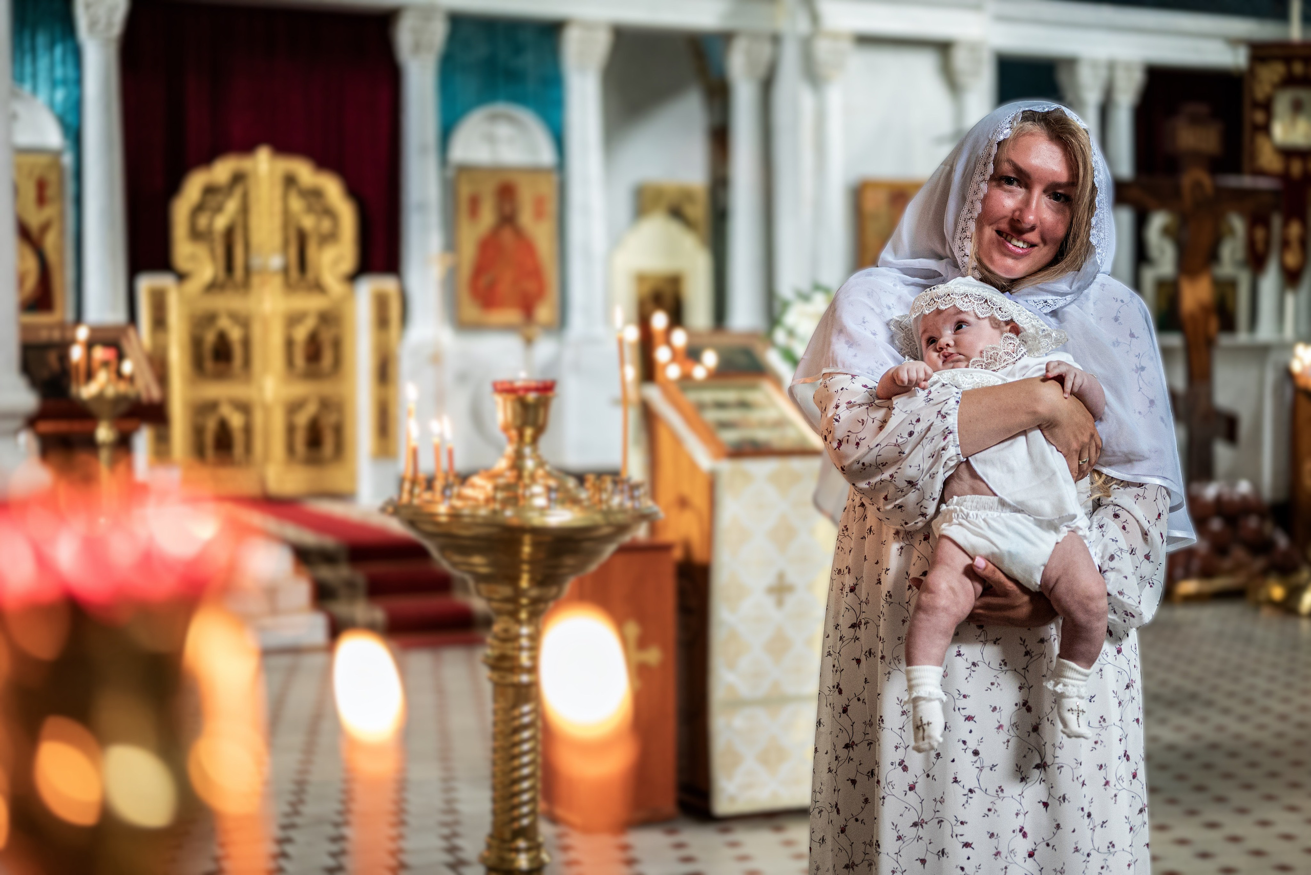 Крещение Анна. Семейный и детский фотограф Москва