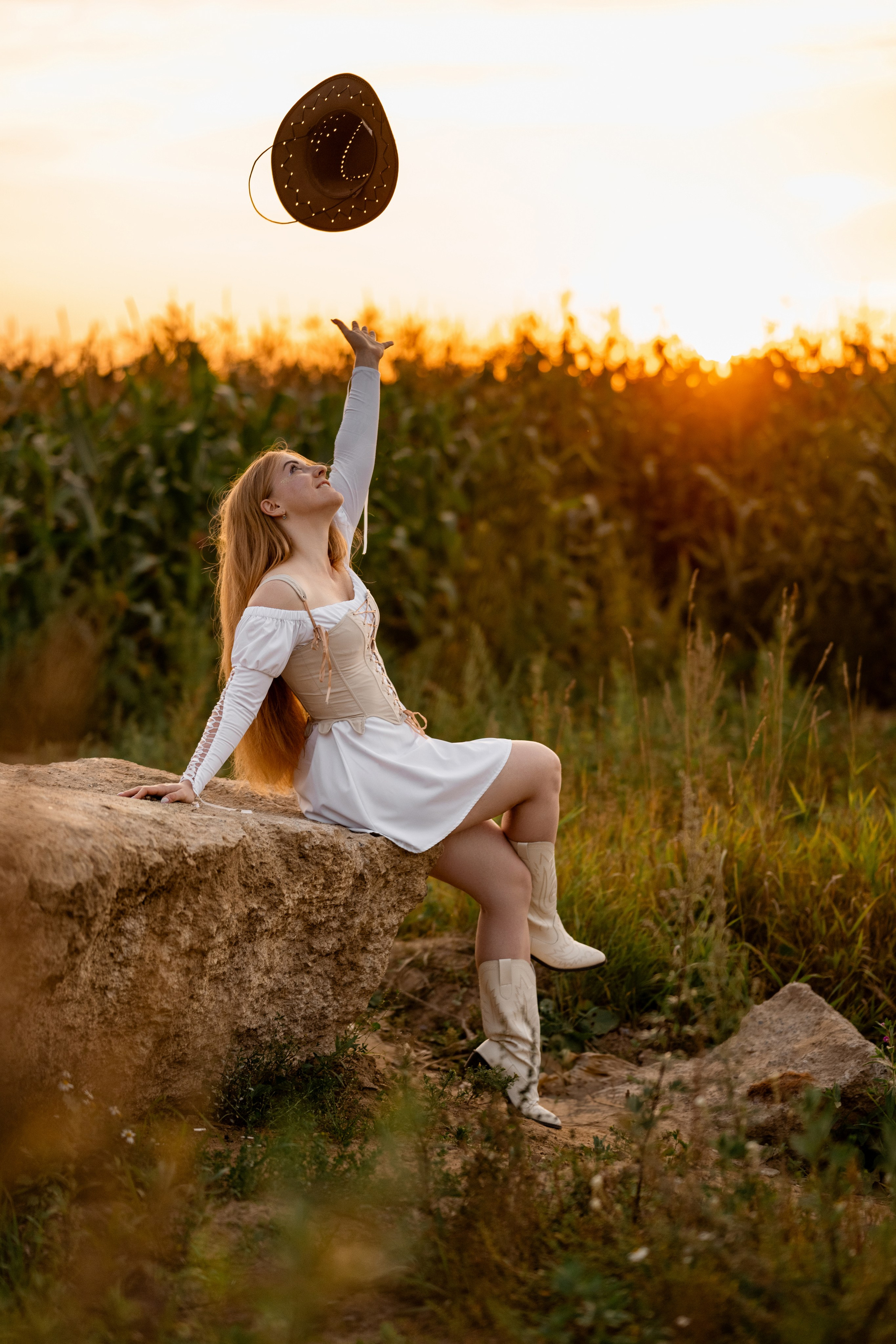 Алена. Кукурузное поле. Свадебный и семейный фотограф в СПб Валерия Фомичева