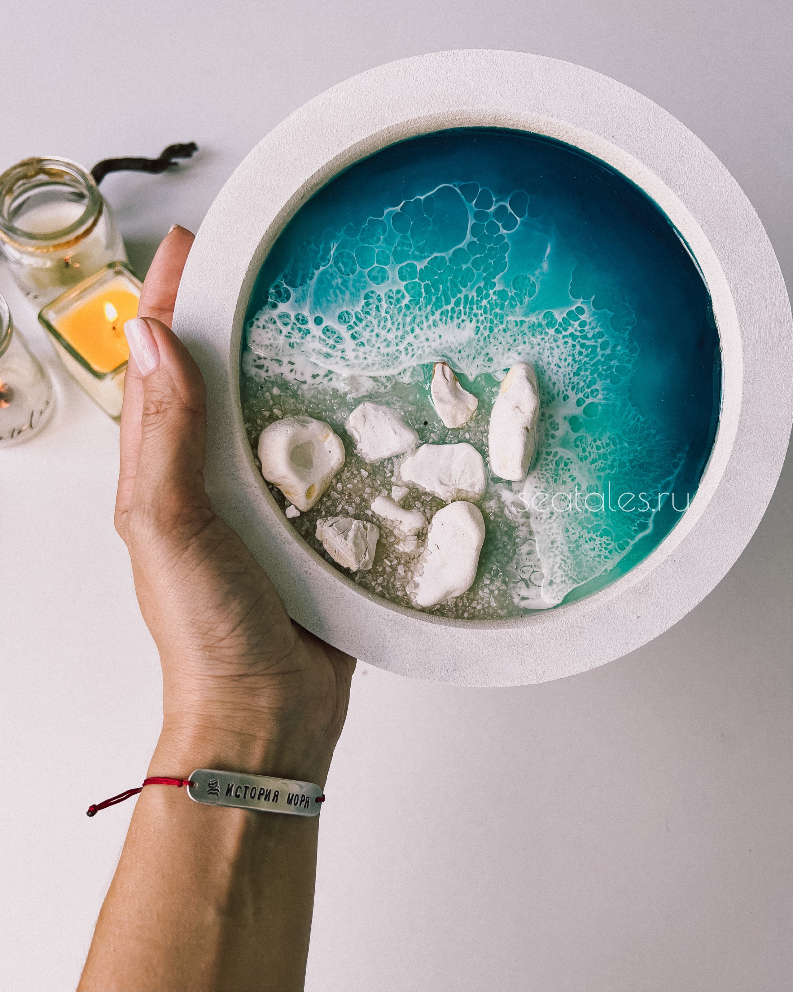 Эпоксидная смола. Seatales — эпоксидная смола и спиртовые чернила