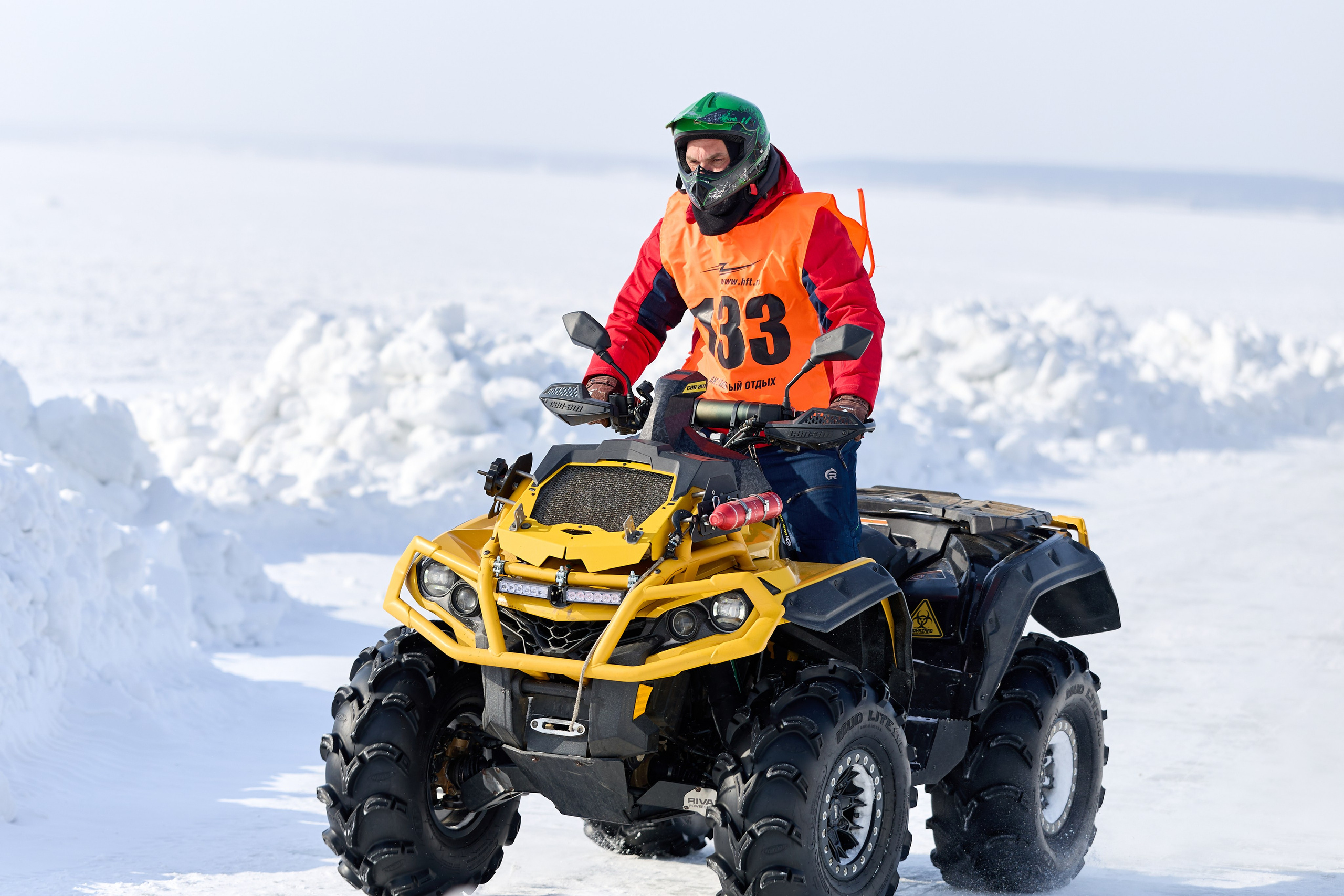 Топим Лёд — 2026. Соревнования на квадроциклах. Фотограф в Новосибирске Алена Скокова