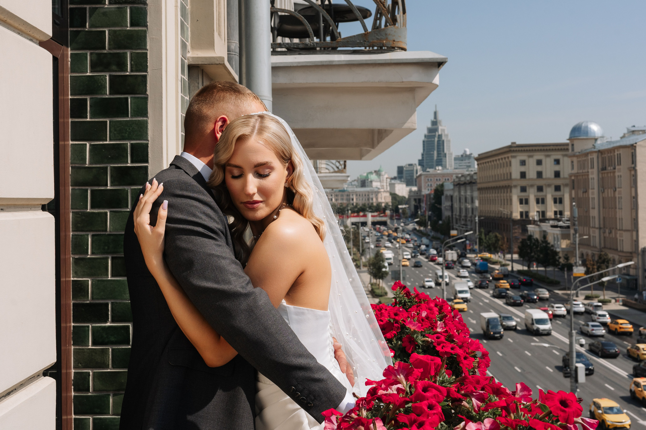 Свадебная фотосессия в Москве, регистрация в Кутузовском ЗАГСе Москва. Свадебный фотограф в Москве Анна Полушина