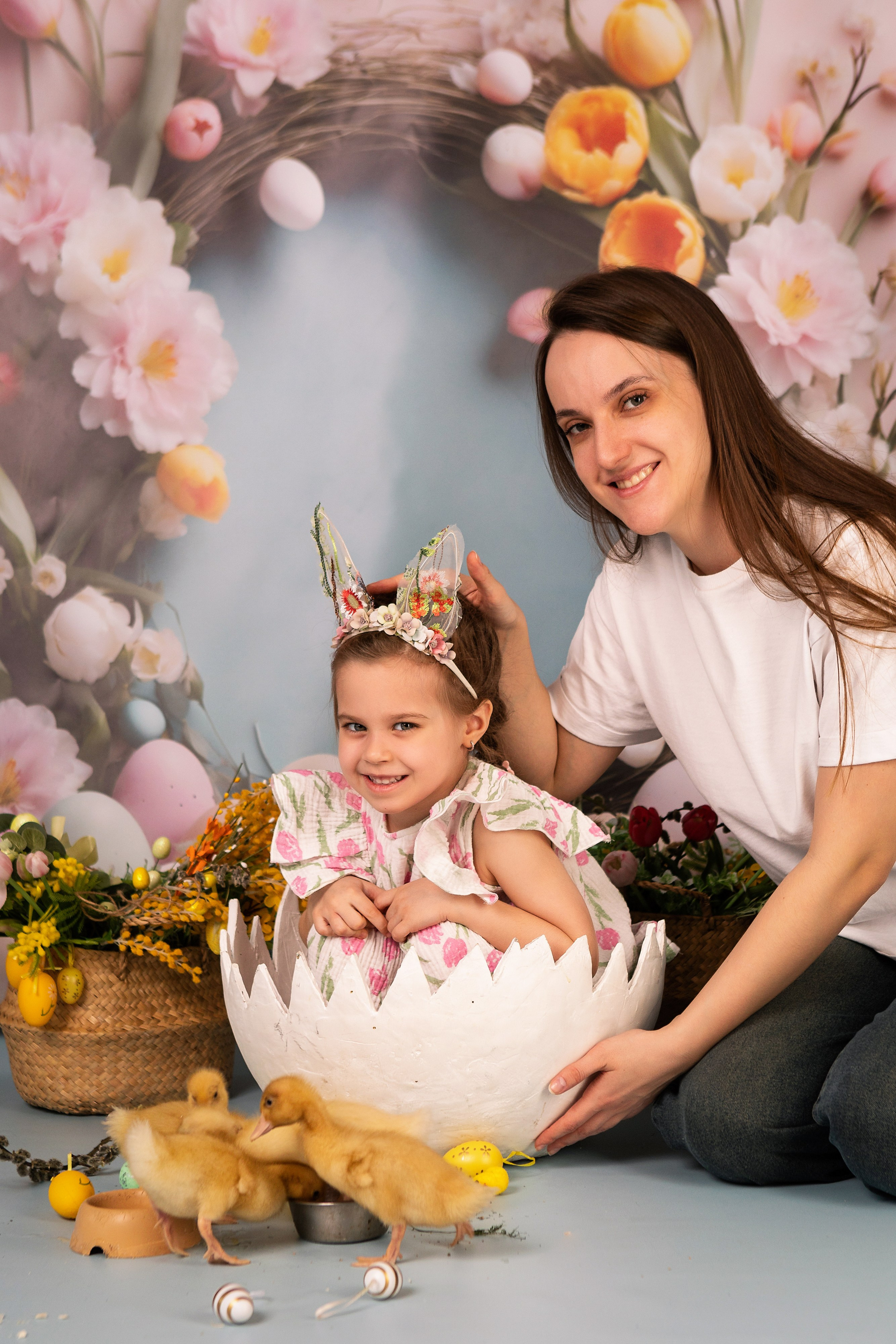 Фотопроект Пасхальный с кроликами. ФОТОГРАФ НА ГОДИК, БЕРЕМЕННОСТИ, НОВОРОЖДЕННЫХ, КРЕЩЕНИЯ МОСКВА