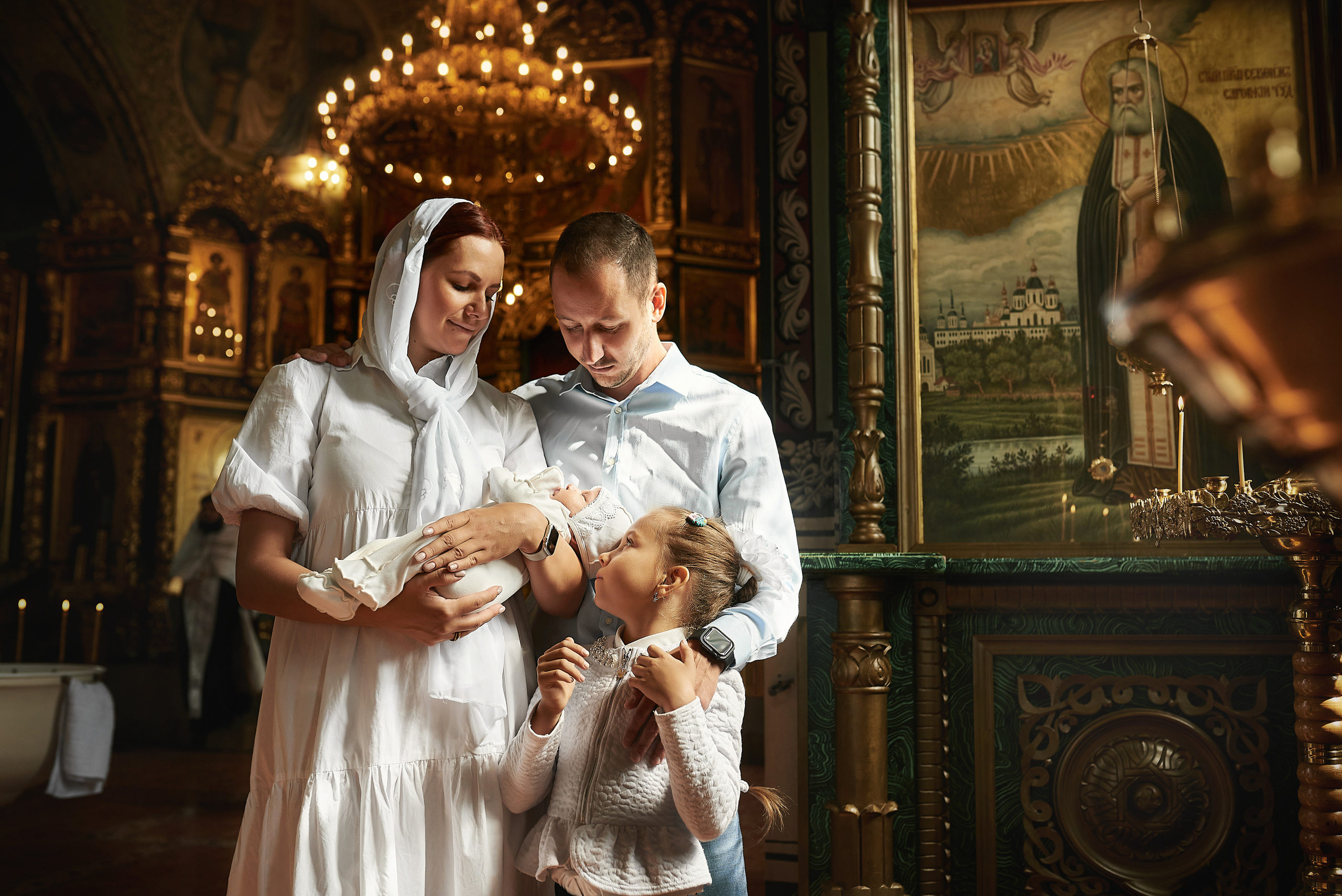 Крещение Екатерины в Храме преп. Серафима Саровского. Семейный фотограф в Ростове-на-Дону Татьяна Литвинова