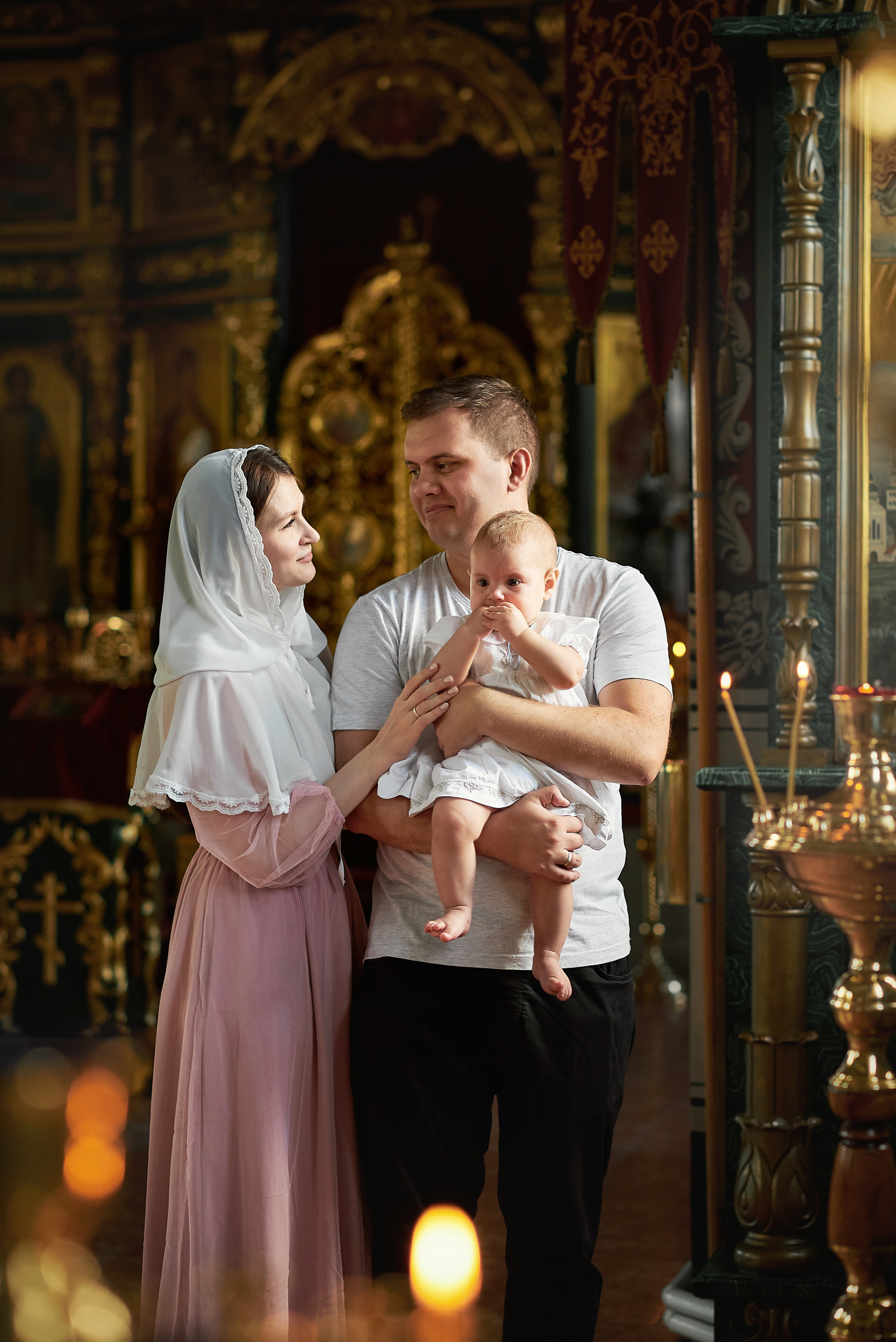 Крещение Алисы в храме преп. Серафима Саровского. Семейный фотограф в Ростове-на-Дону Татьяна Литвинова