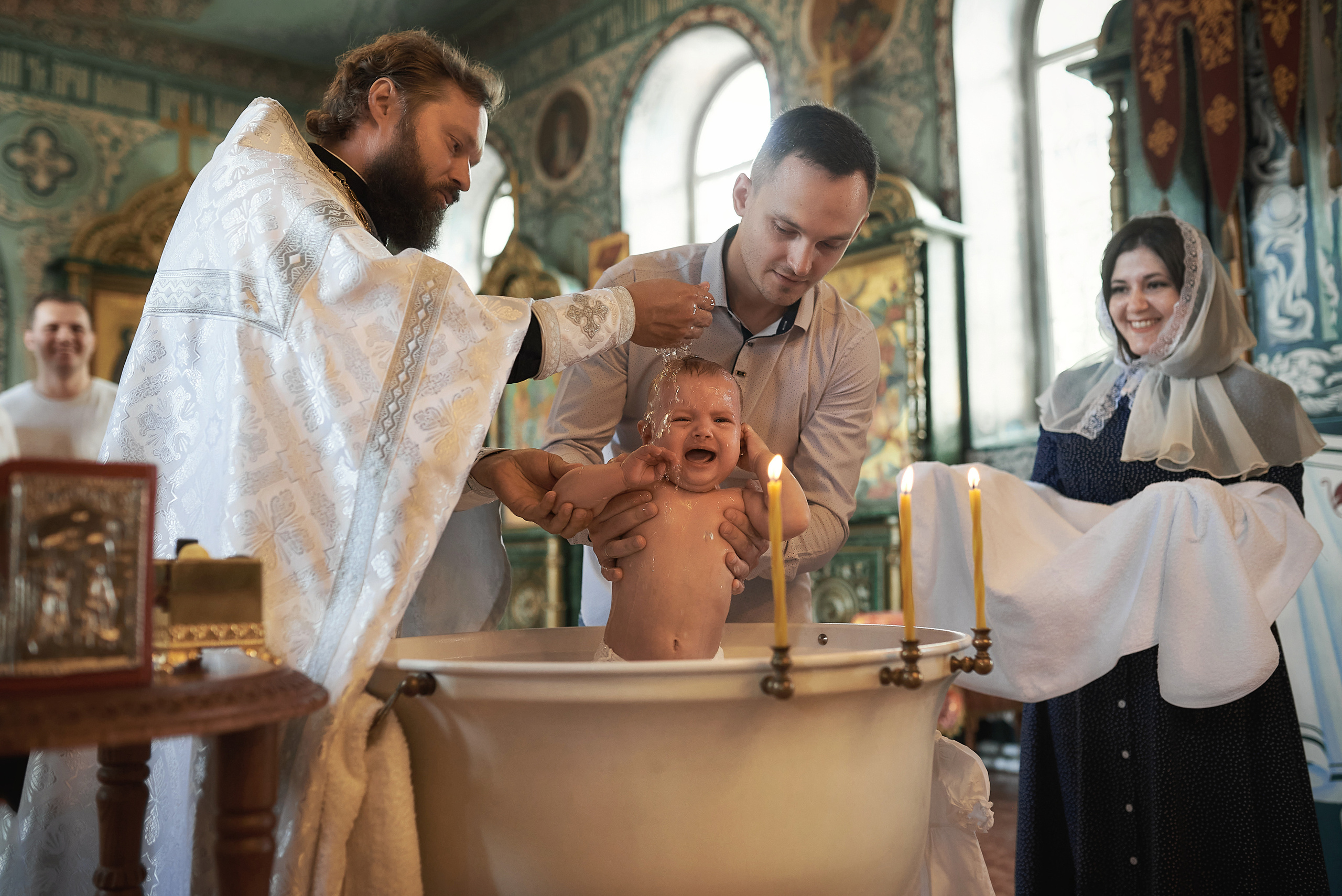 Крещение Алисы в храме преп. Серафима Саровского. Семейный фотограф в Ростове-на-Дону Татьяна Литвинова
