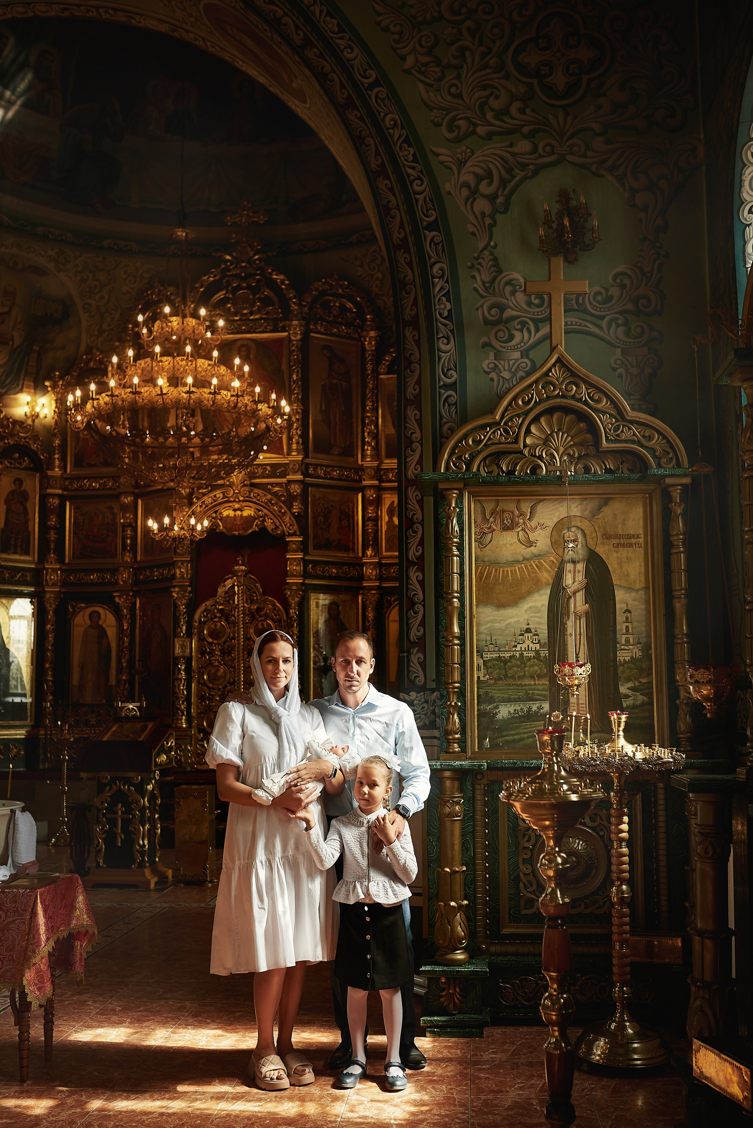 Крещение Екатерины в Храме преп. Серафима Саровского. Семейный фотограф в Ростове-на-Дону Татьяна Литвинова