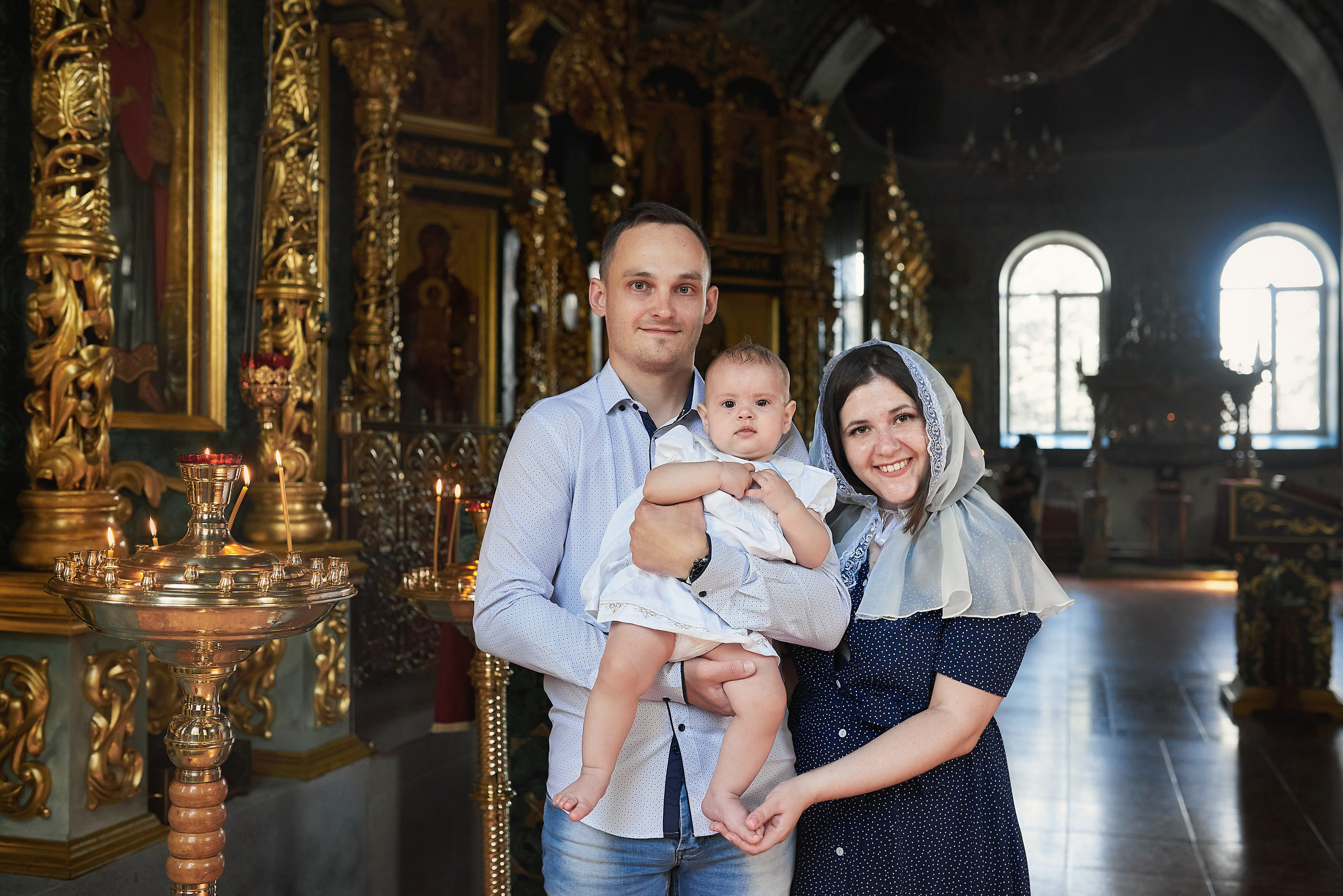Крещение Алисы в храме преп. Серафима Саровского. Семейный фотограф в Ростове-на-Дону Татьяна Литвинова