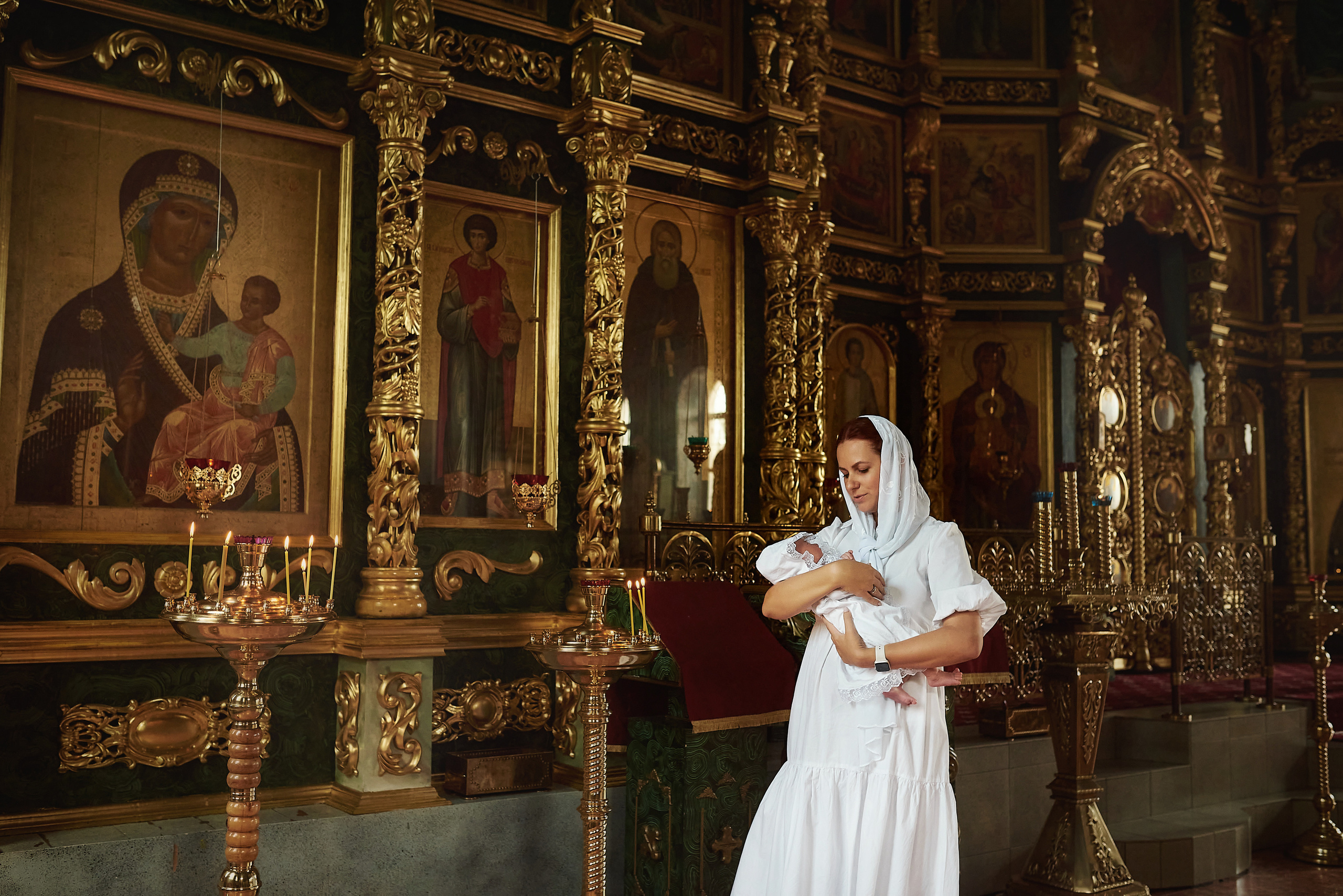 Крещение Екатерины в Храме преп. Серафима Саровского. Семейный фотограф в Ростове-на-Дону Татьяна Литвинова
