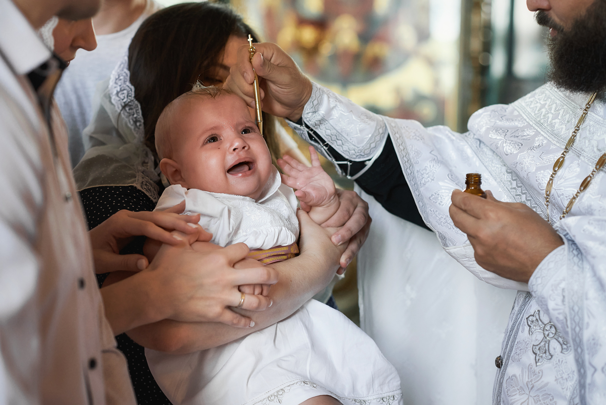 Крещение Алисы в храме преп. Серафима Саровского. Семейный фотограф в Ростове-на-Дону Татьяна Литвинова
