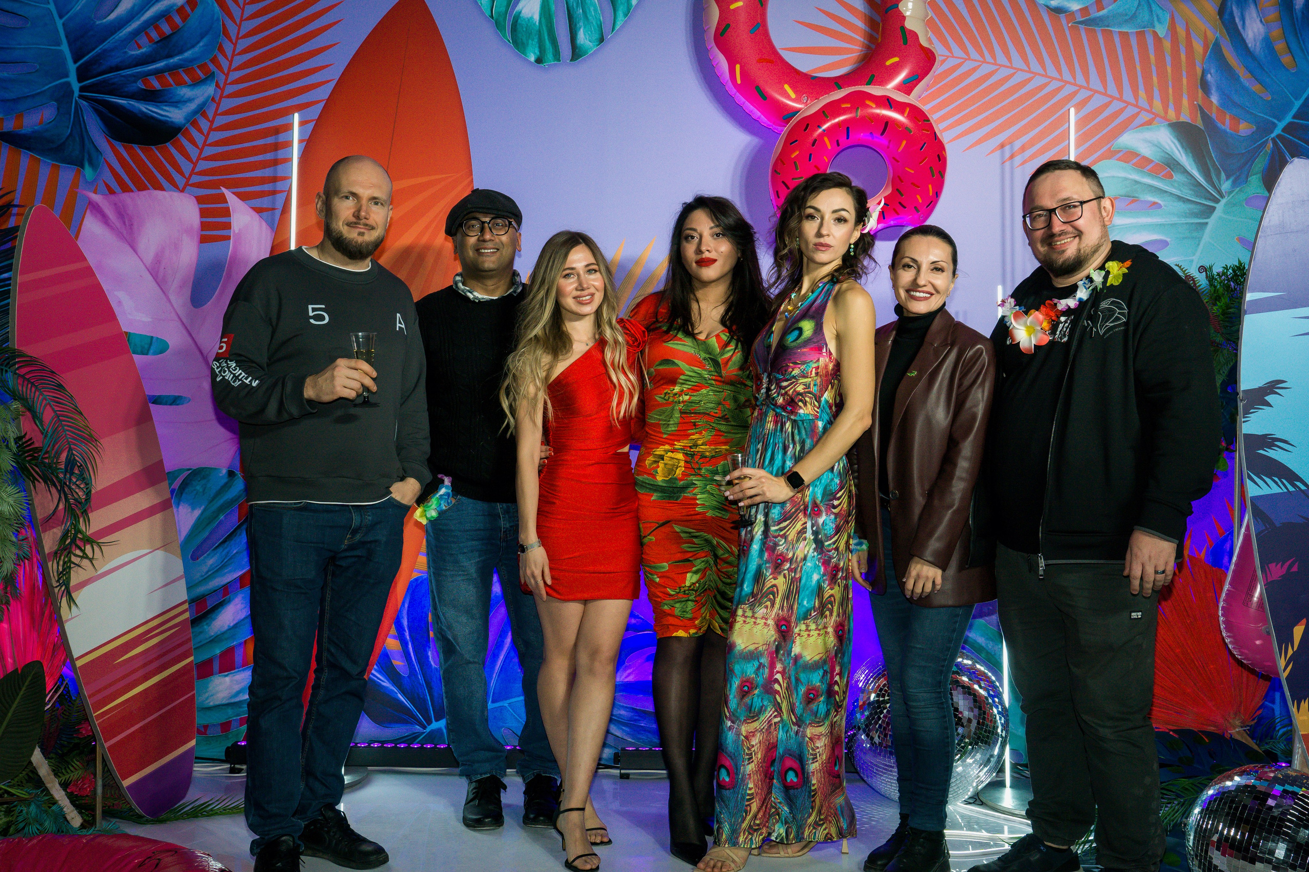 МТС корпоратив Гавайская вечеринка. Фотограф