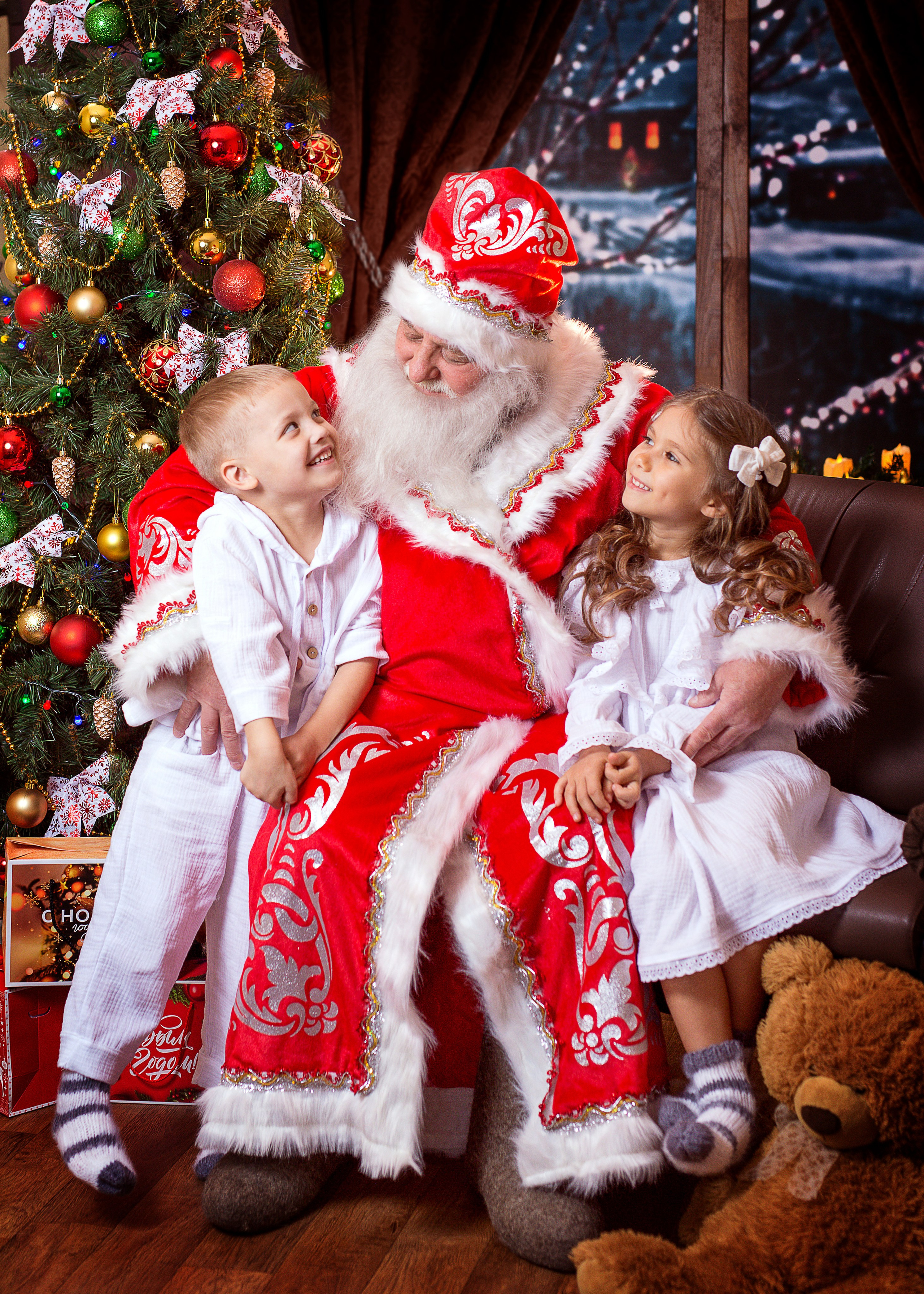 Фотосессия с Дедом Морозом 2022 год. Фотограф в детский сад Елена Колчева Новокузнецк