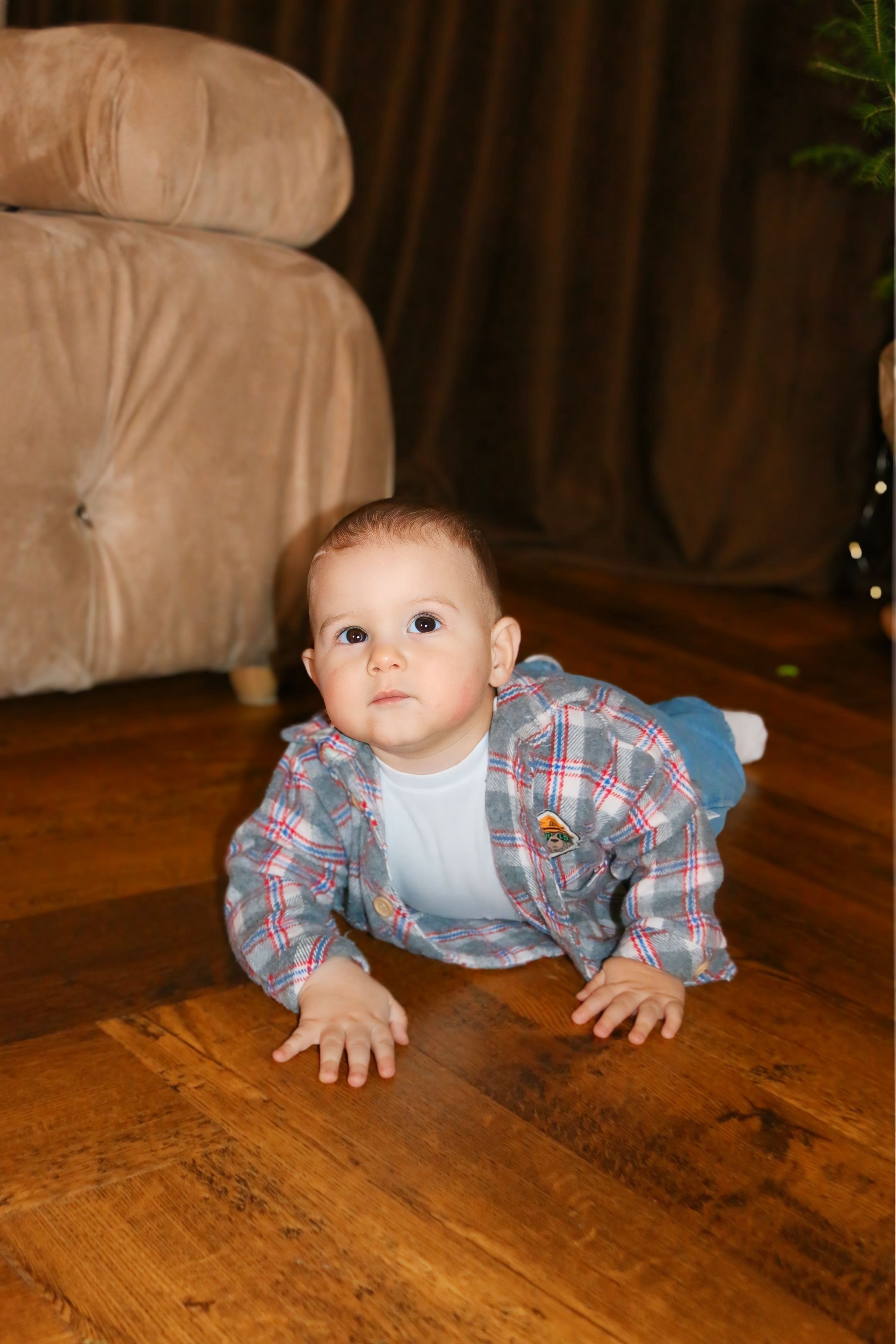 Новогодняя фотосессия мамы с сыном