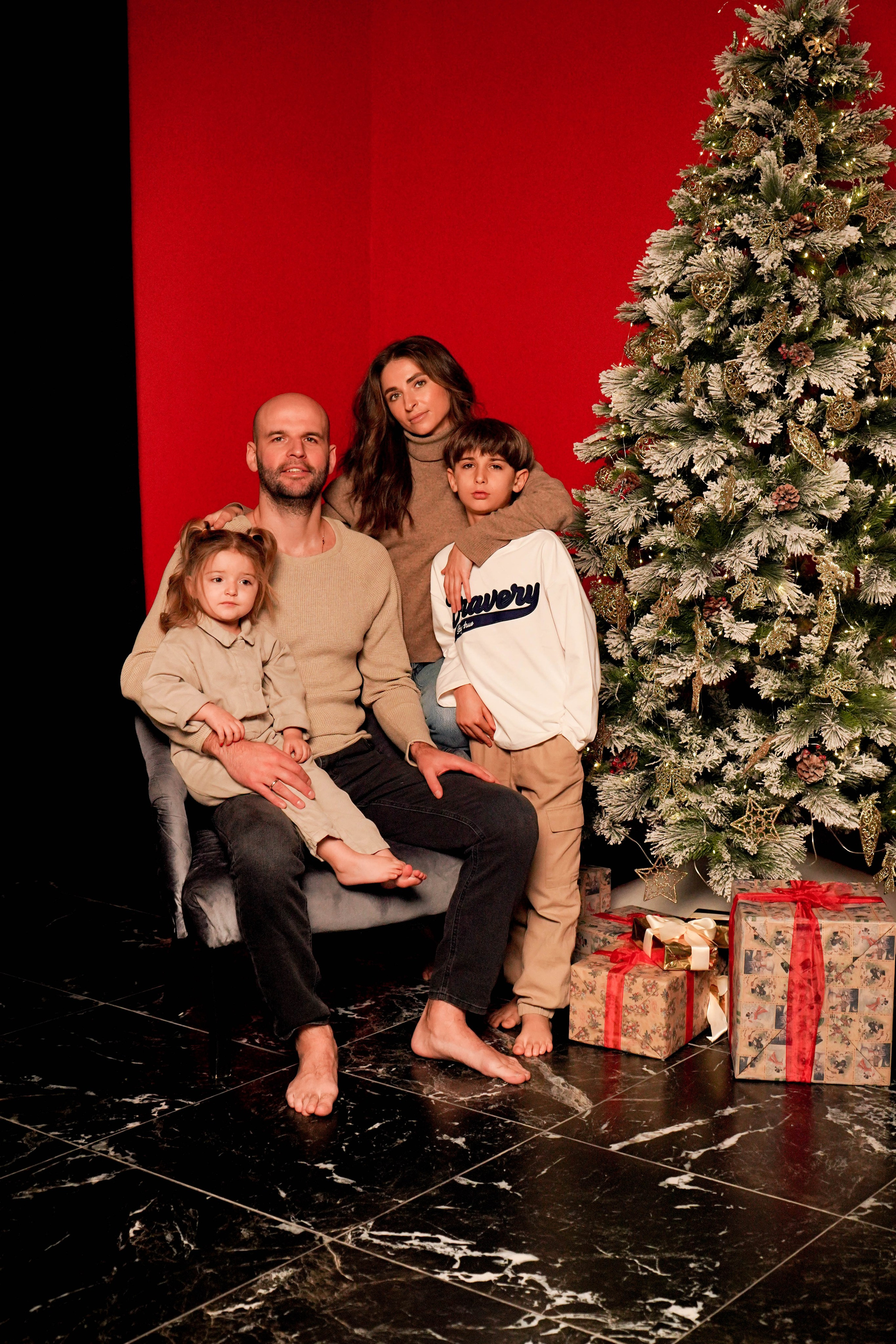 Илюнины — новогодняя фотосессия. Семейный и детский фотограф Зеленоград Кудашова Наиля