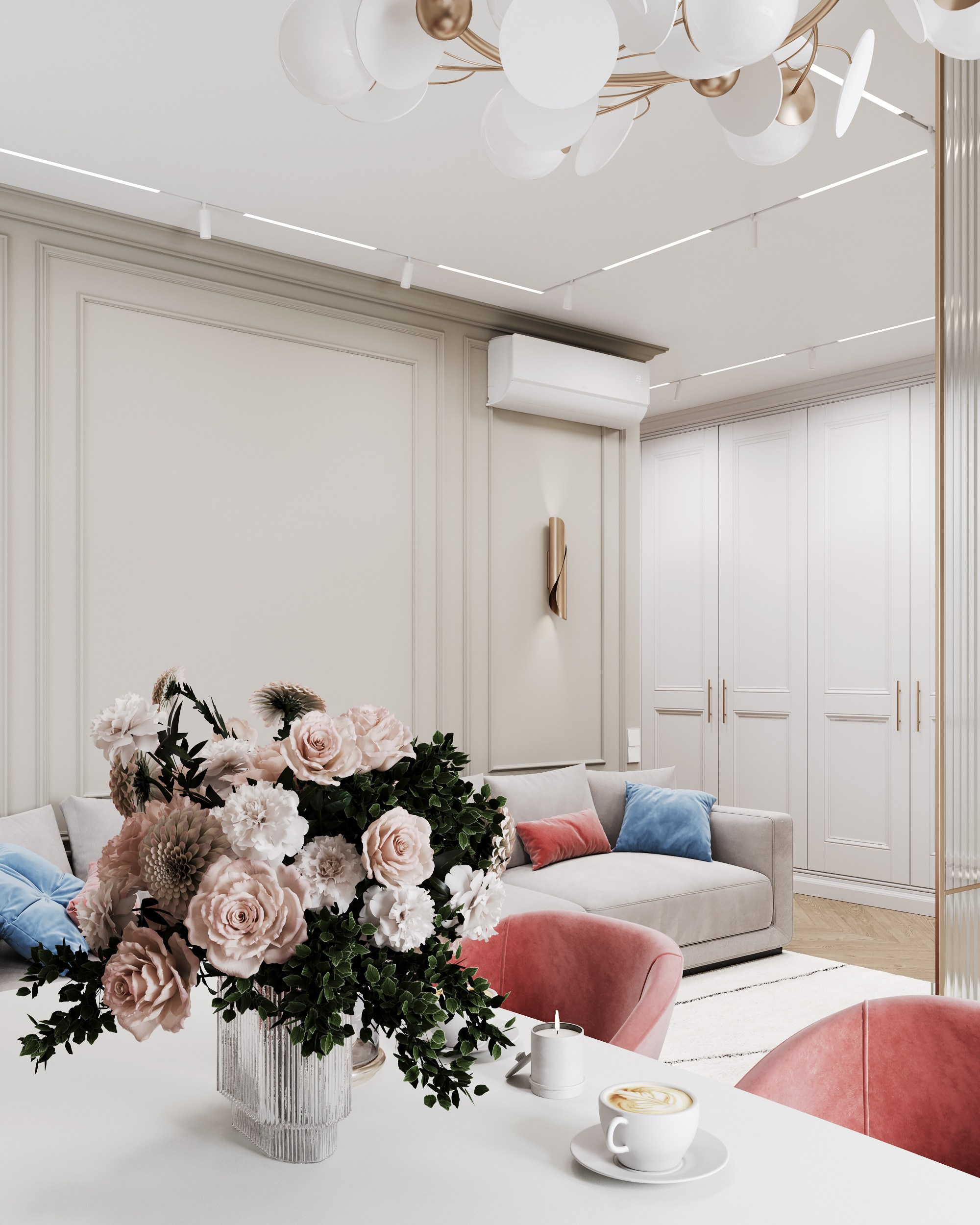 Color Classic. Дизайн интерьера | 3D визуализация | Миланская Марина