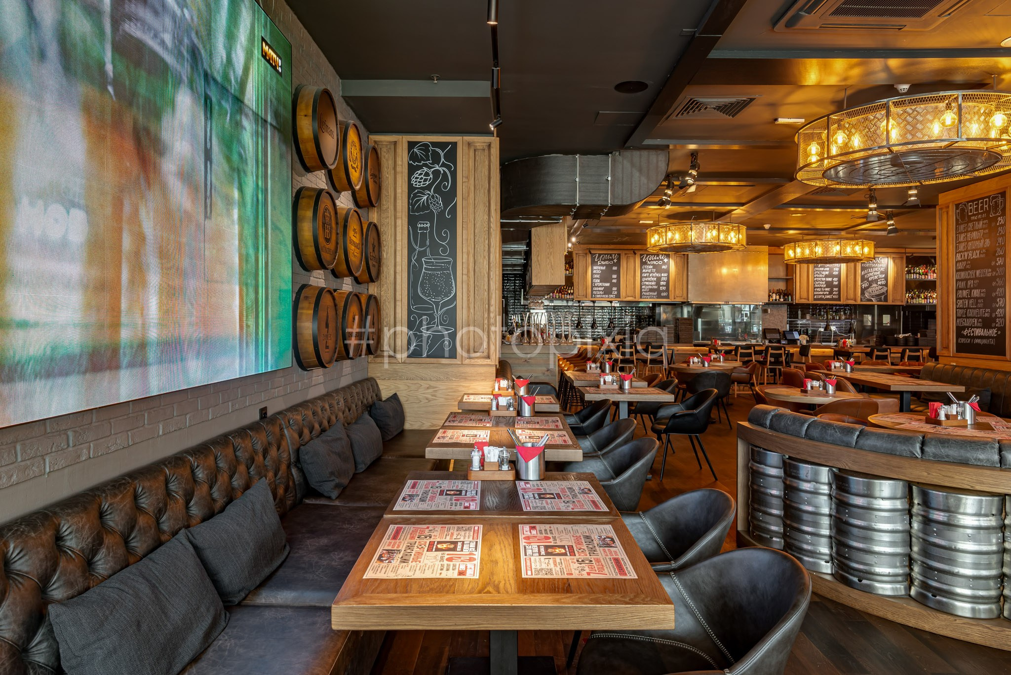 Интерьерная фотосъёмка ресторана ZAMES. Интерьерная съёмка и виртуальные туры — Интерьерный фотограф Кузнецов Сергей (photopixiq)