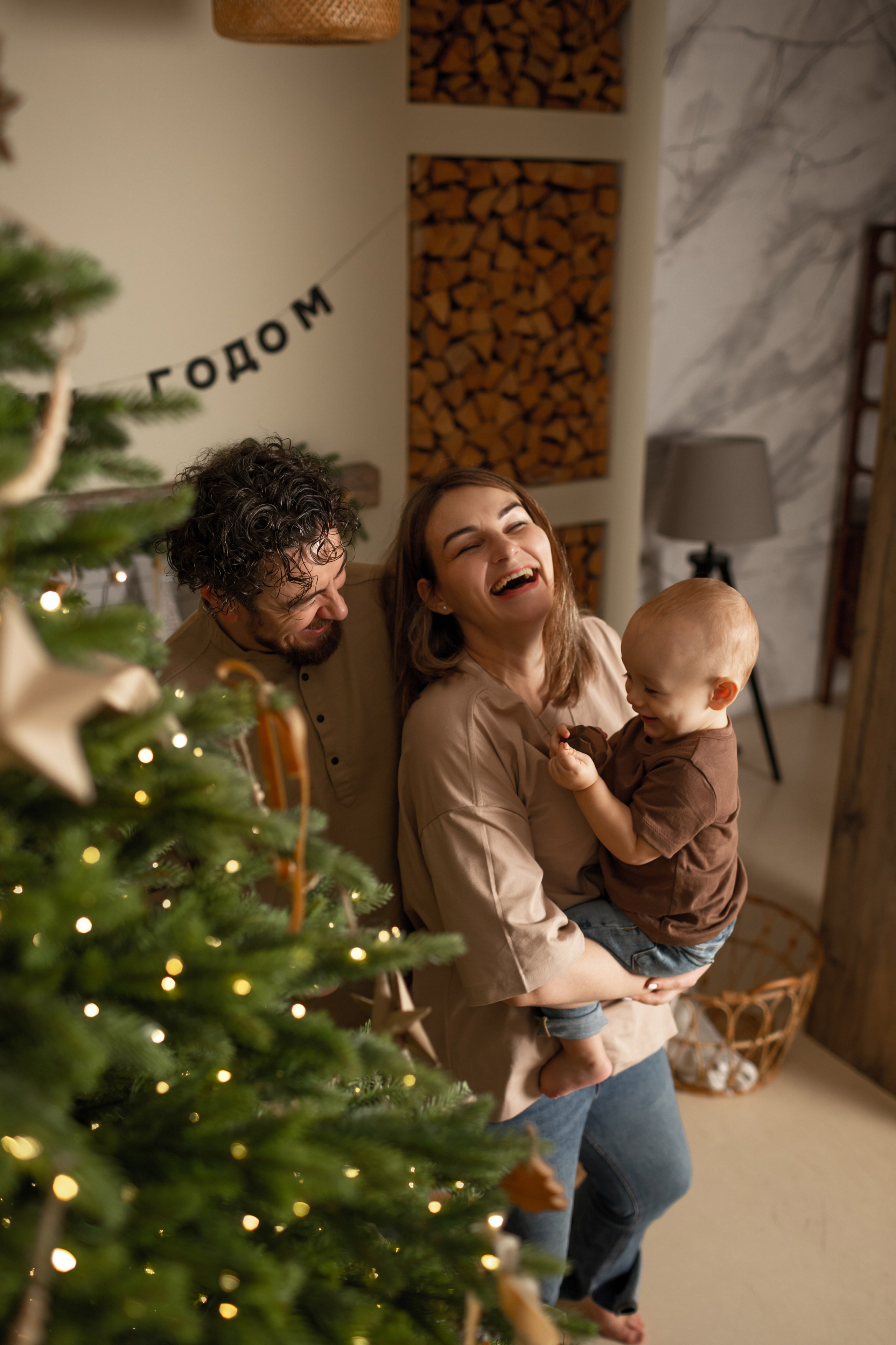 Семейная новогодняя фотосессия. Свадебный фотограф Кирилл Белый