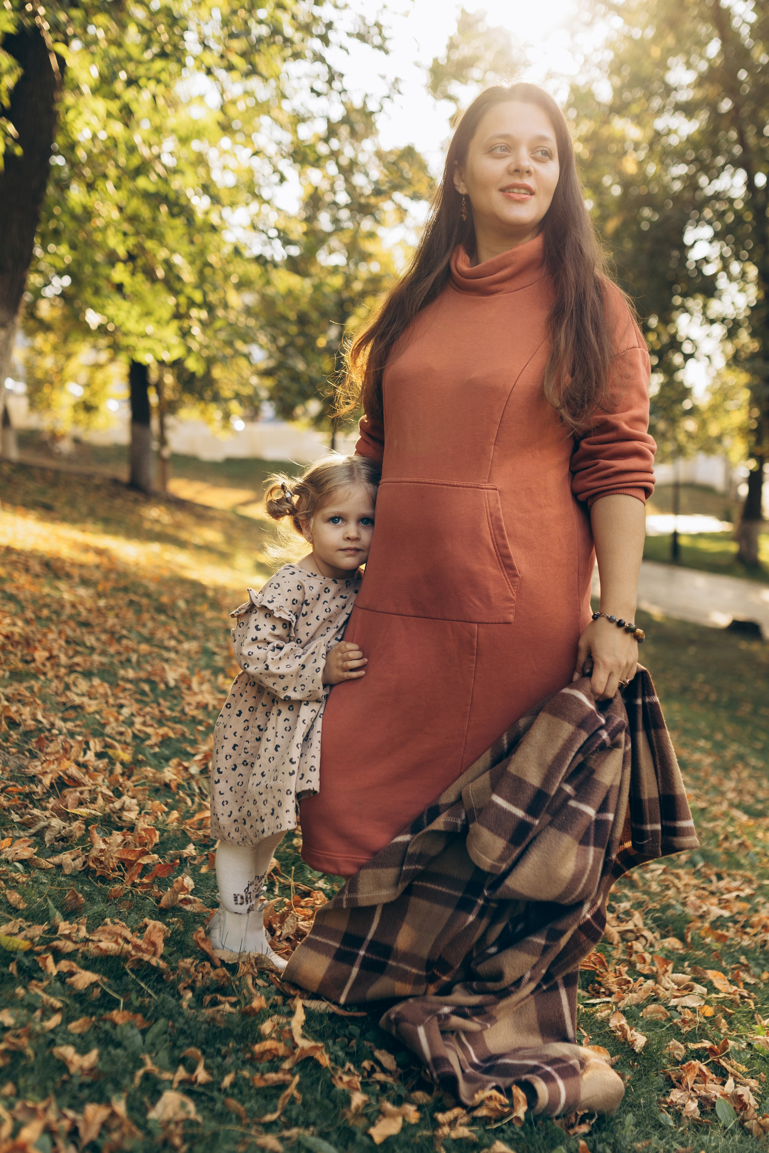 фотосессия в парке с маленькой дочкой Самара