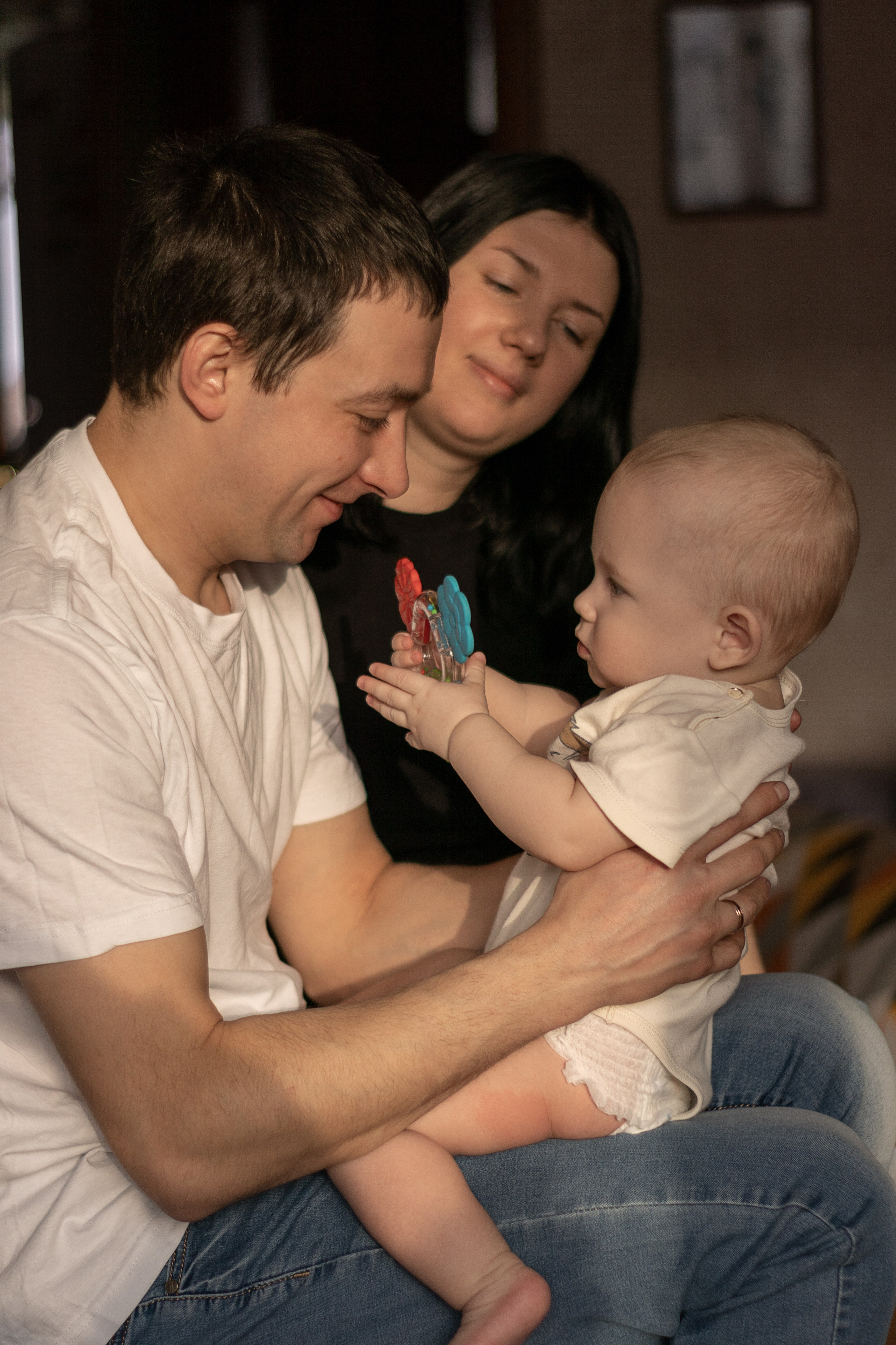 Евгения, Борис и Левушка (домашняя). Детский и семейный фотограф Юлия Полянина