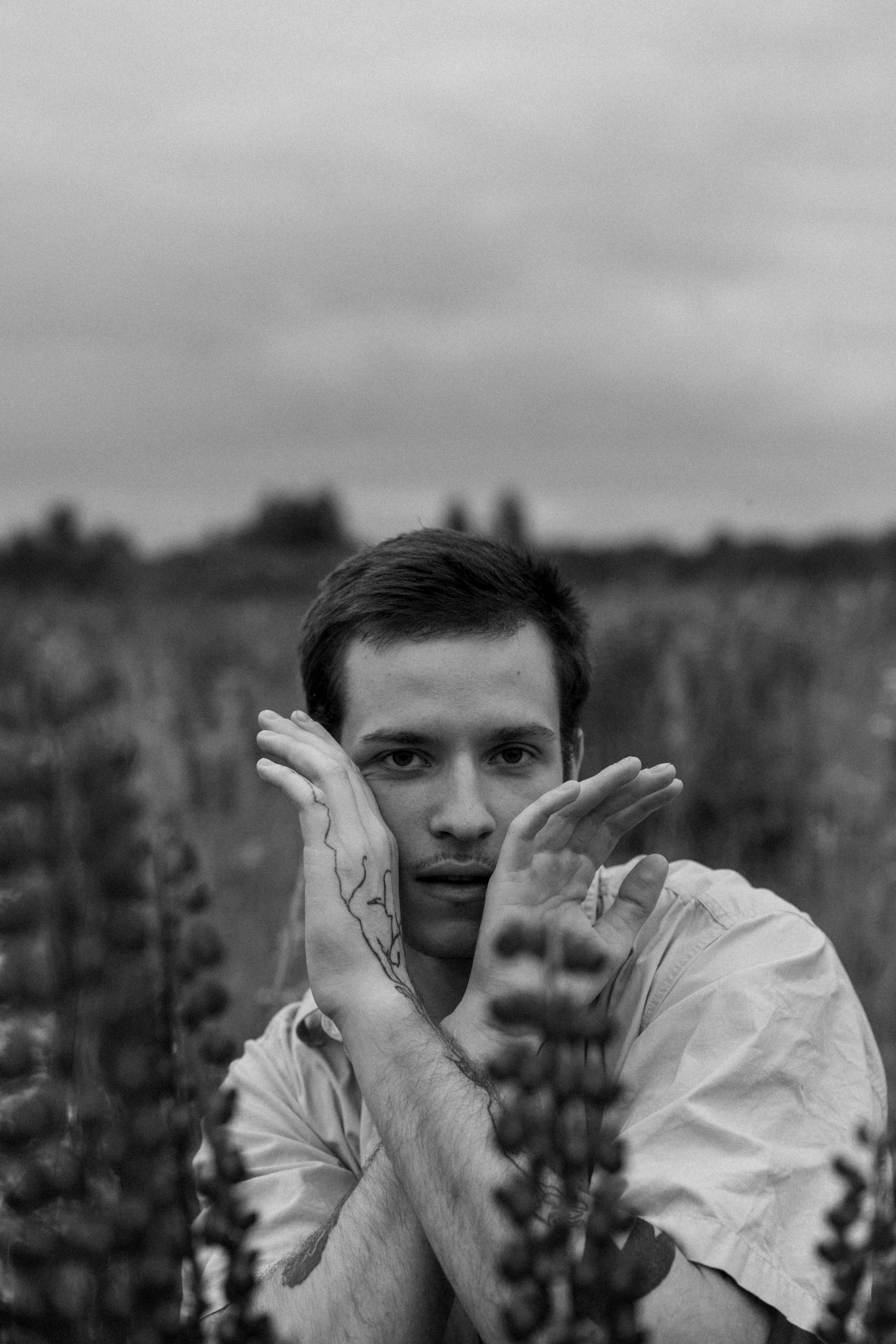 В поле люпинов. Фотограф Елизавета Потешкина