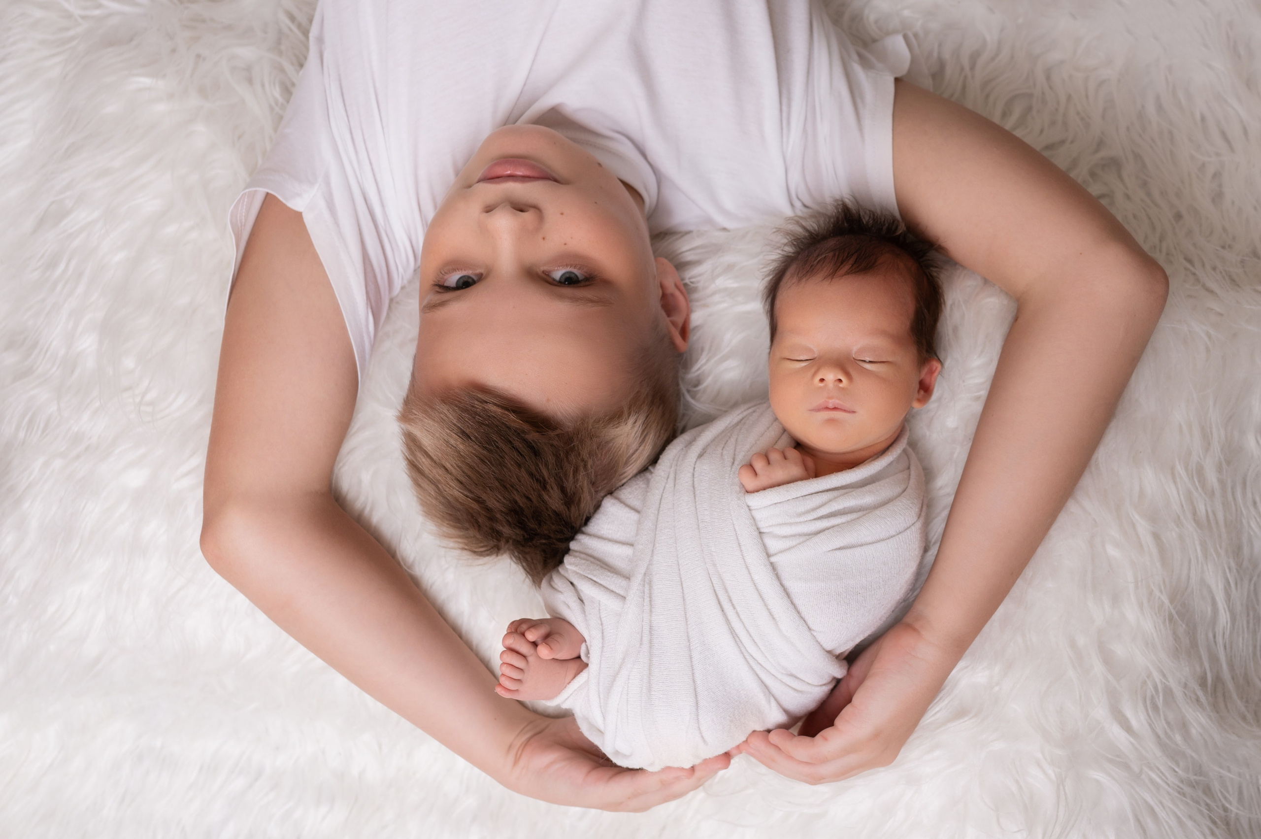 фотосессия новорожденного с родителями